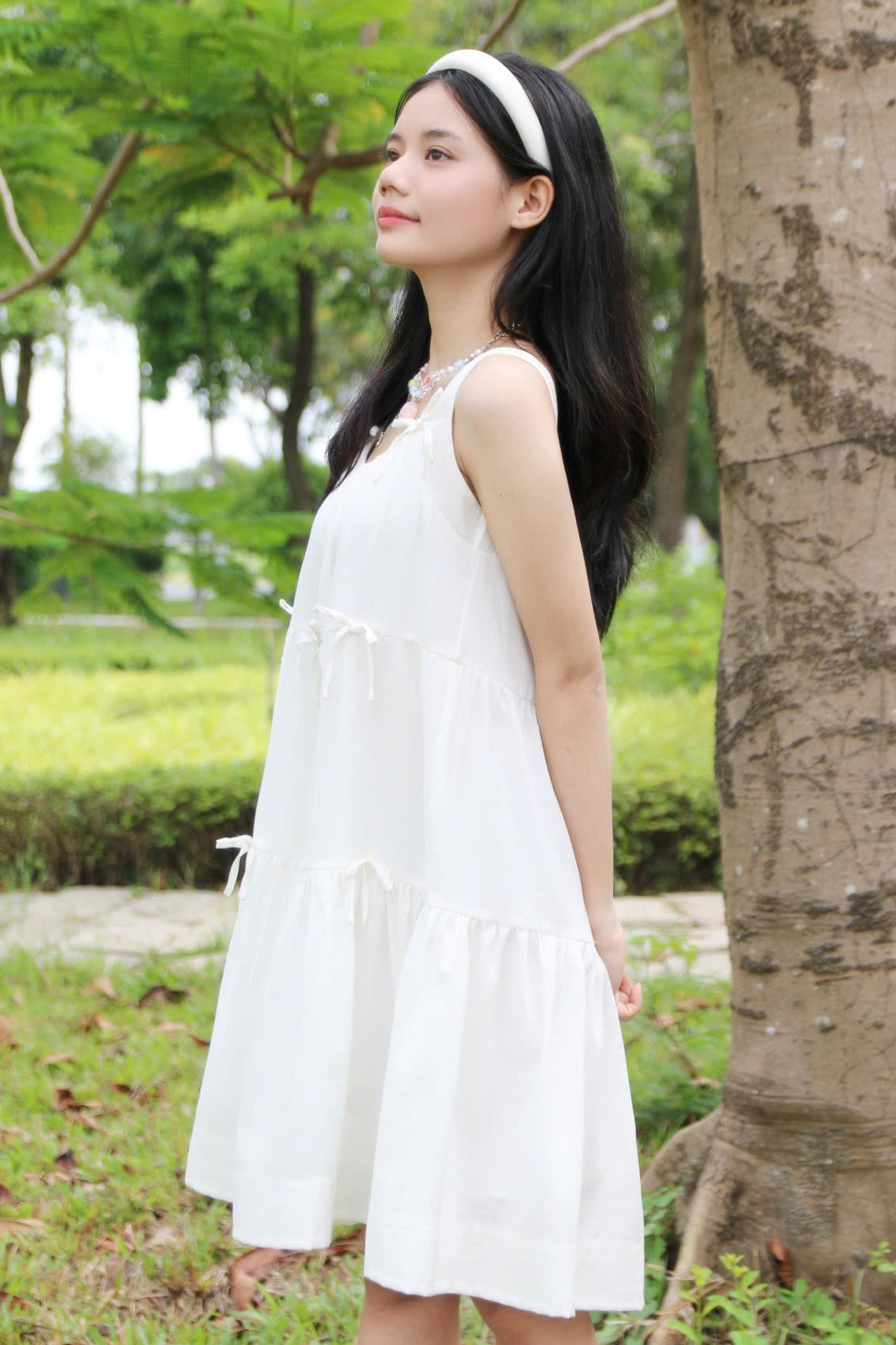 D5960 - D 2 dây 3 tầng đính nơ