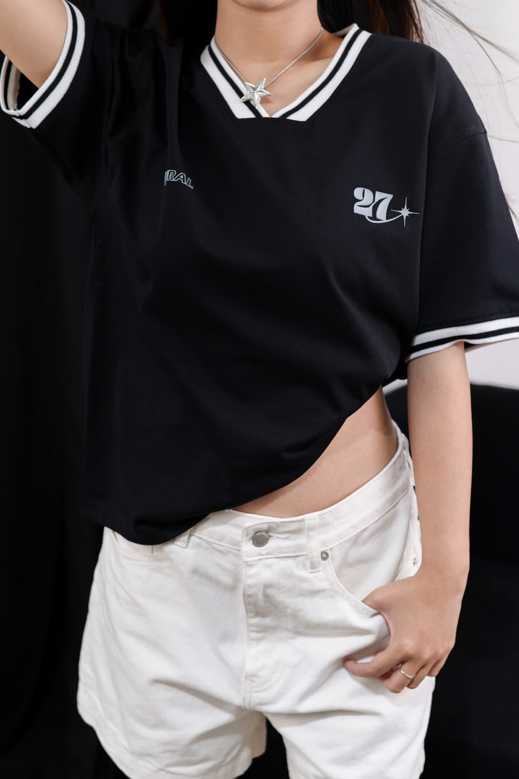 A27698 - A thun TN phối bo cổ tim&tay