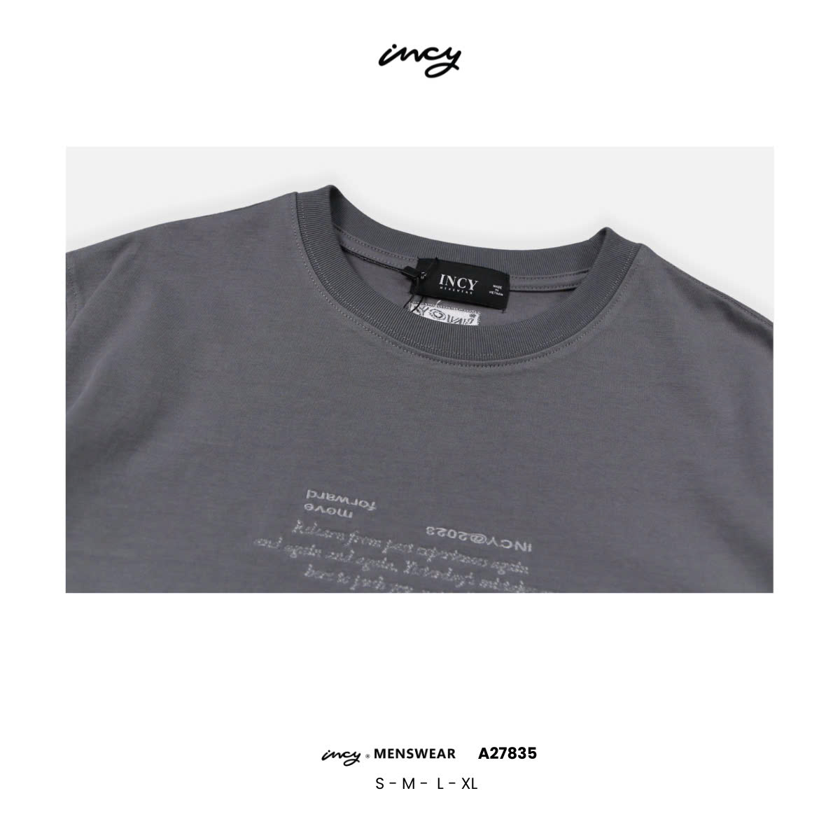 A27835 - A thun nam TN cổ tròn 2703 thêu Re