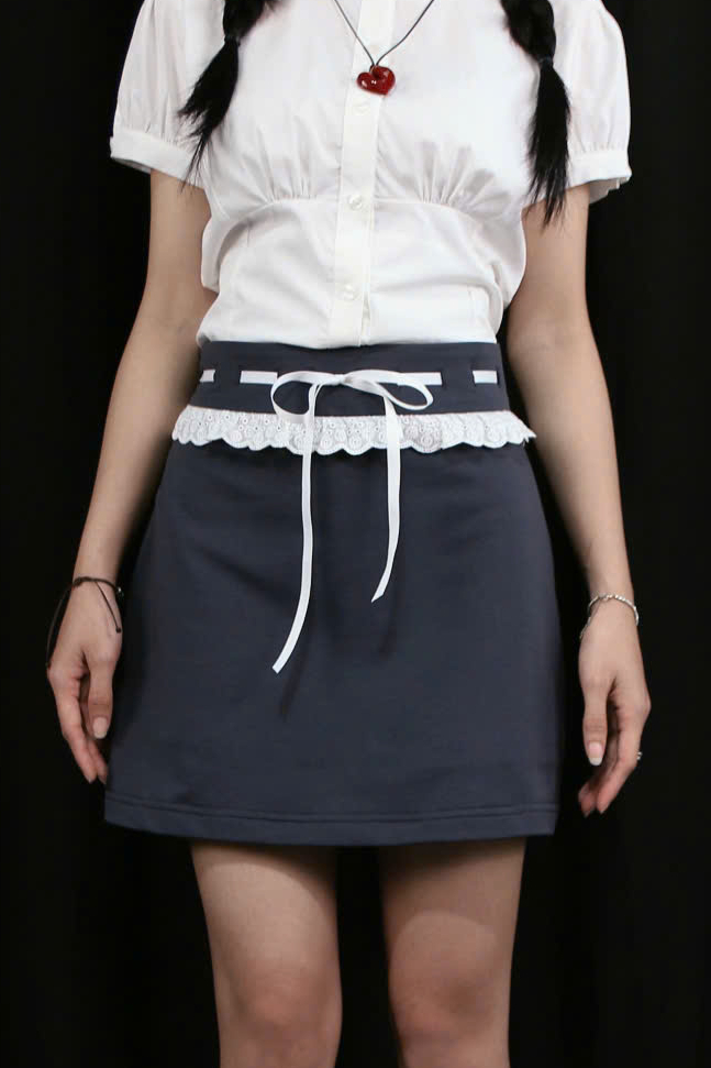 V3804 - V thun ngắn phối ren lưng