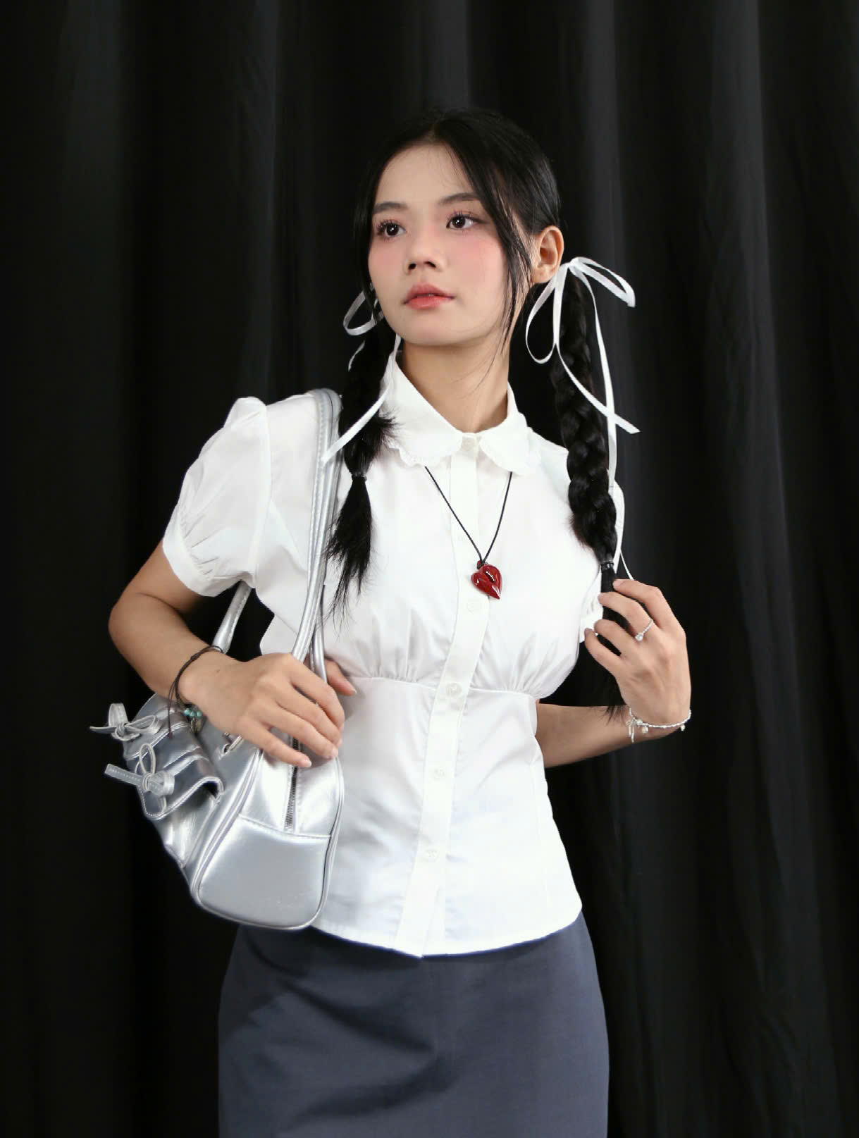 A27856 - A kiểu TN dún ngực rã dọc