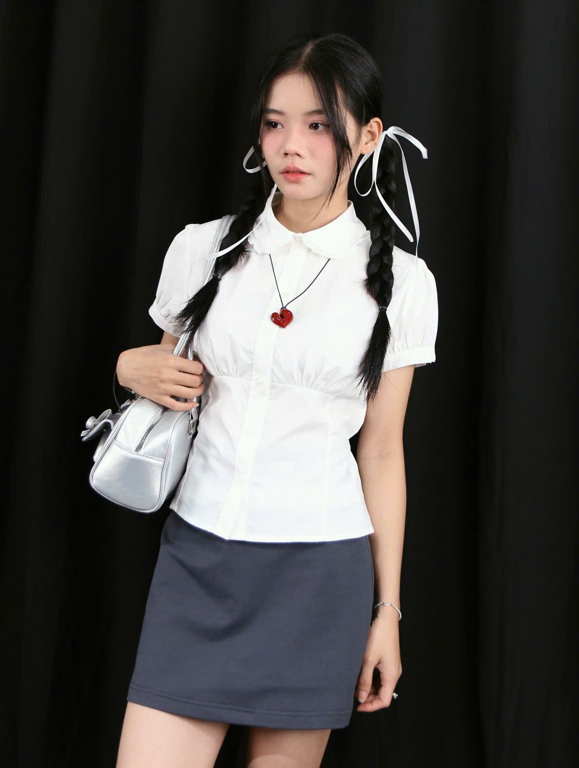 A27856 - A kiểu TN dún ngực rã dọc