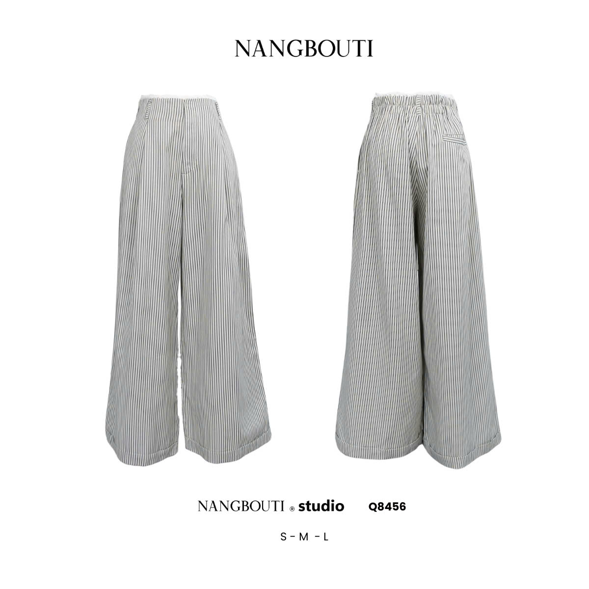 Q8456 - Q Culottes xăn lai lưng phối ren