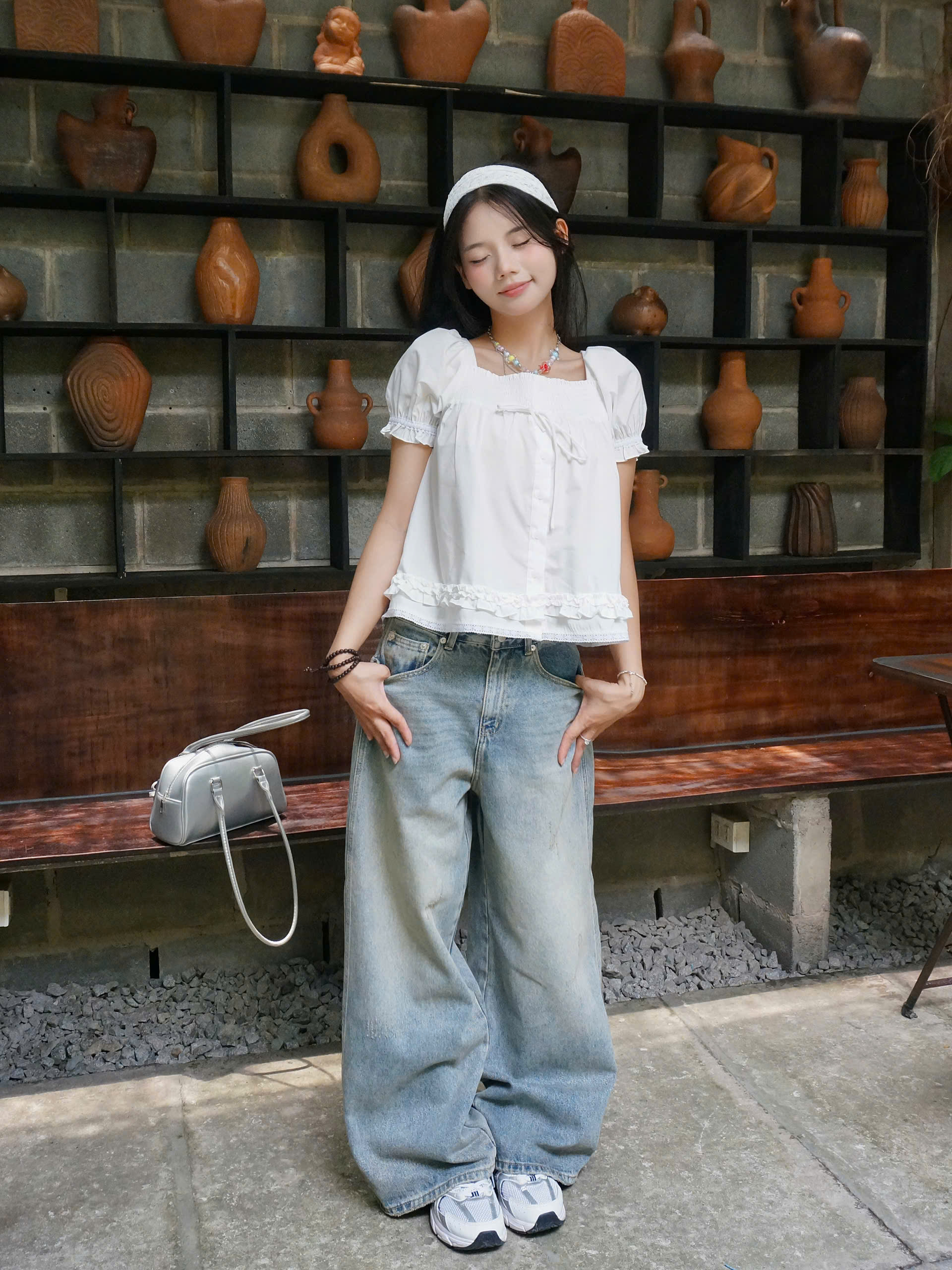 Q8453 - Q culottes J rách lai