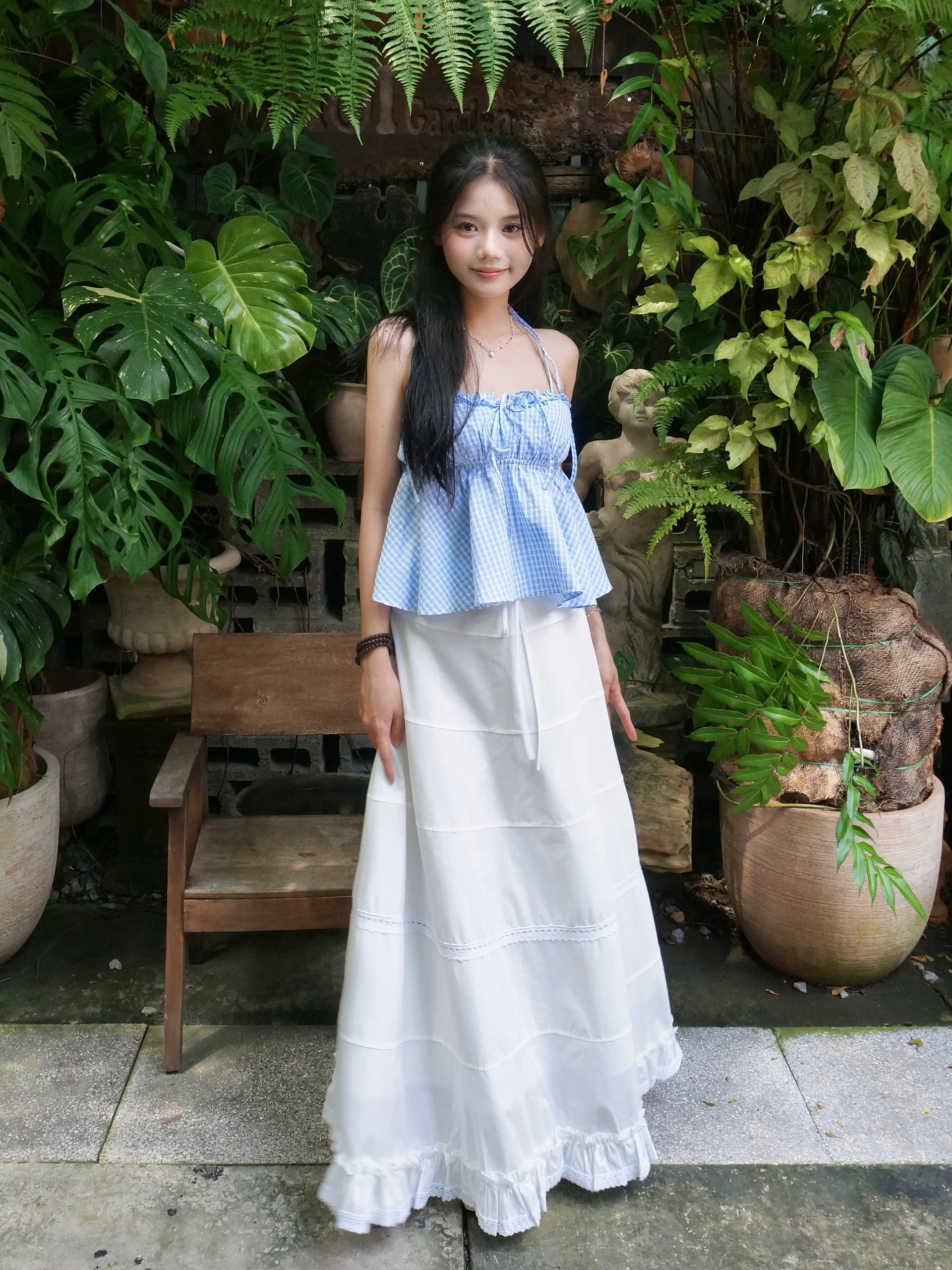 V3815 - V dài rã tầng phối ren dún bèo