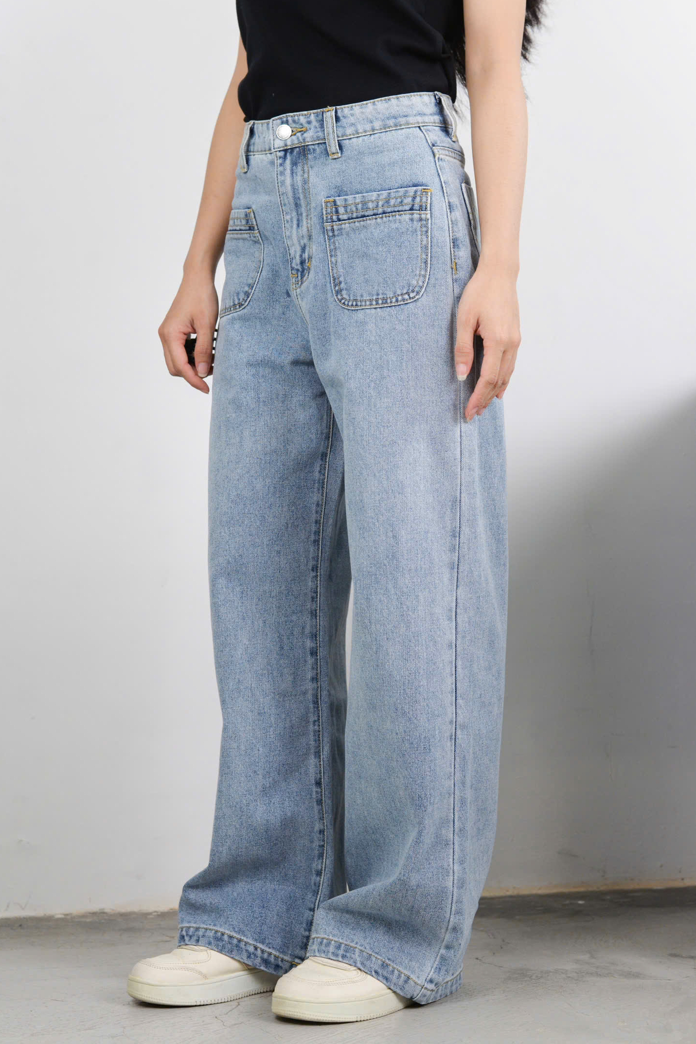Q8511 - Q culottes J 2 túi trước