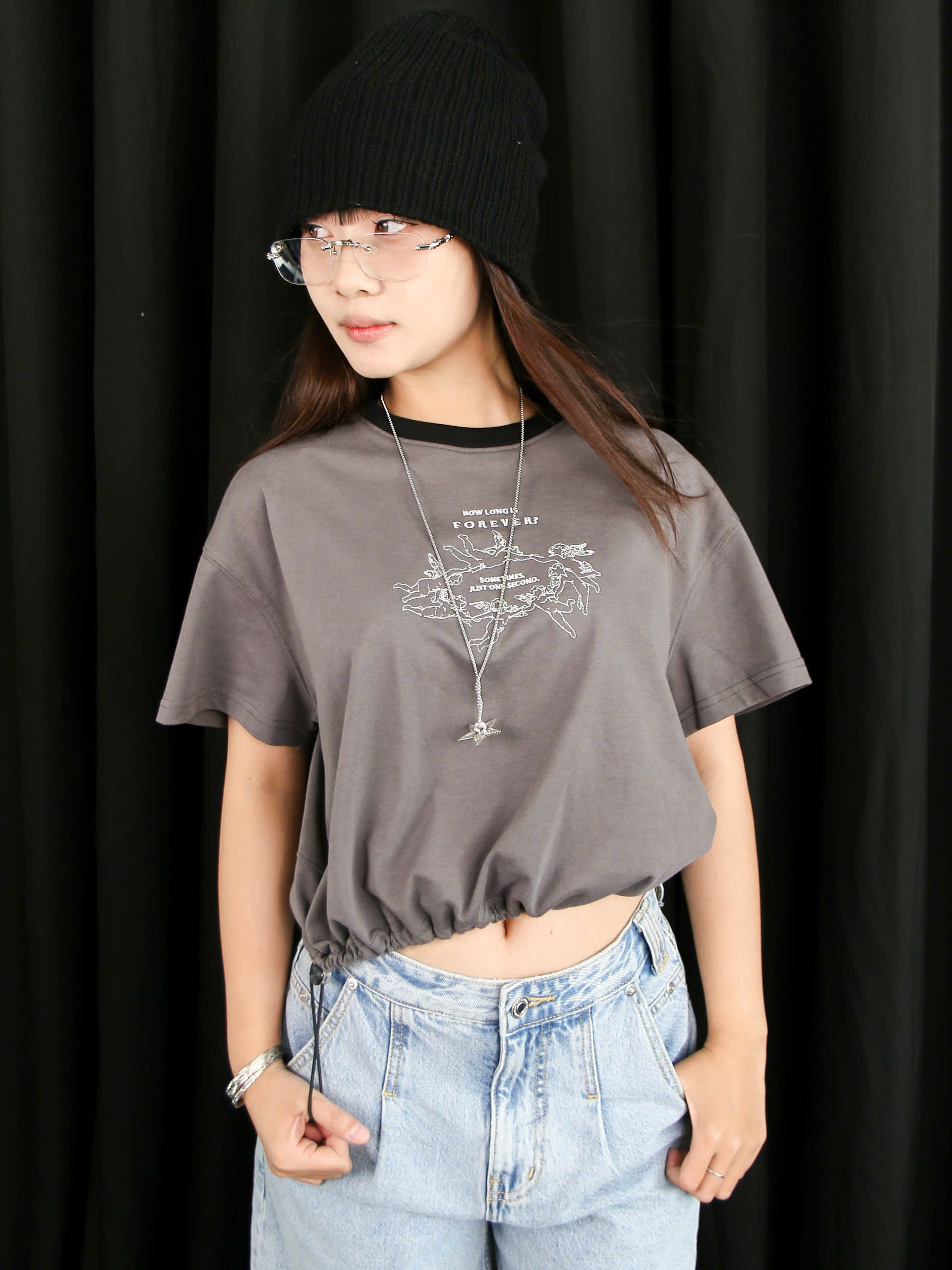 A27951 - A thun crop rút lai 1704 thêu Forev