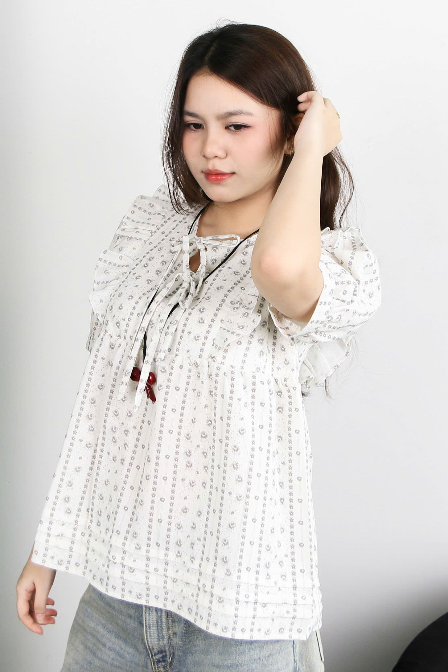 A27882 - A babydoll 2 nơ