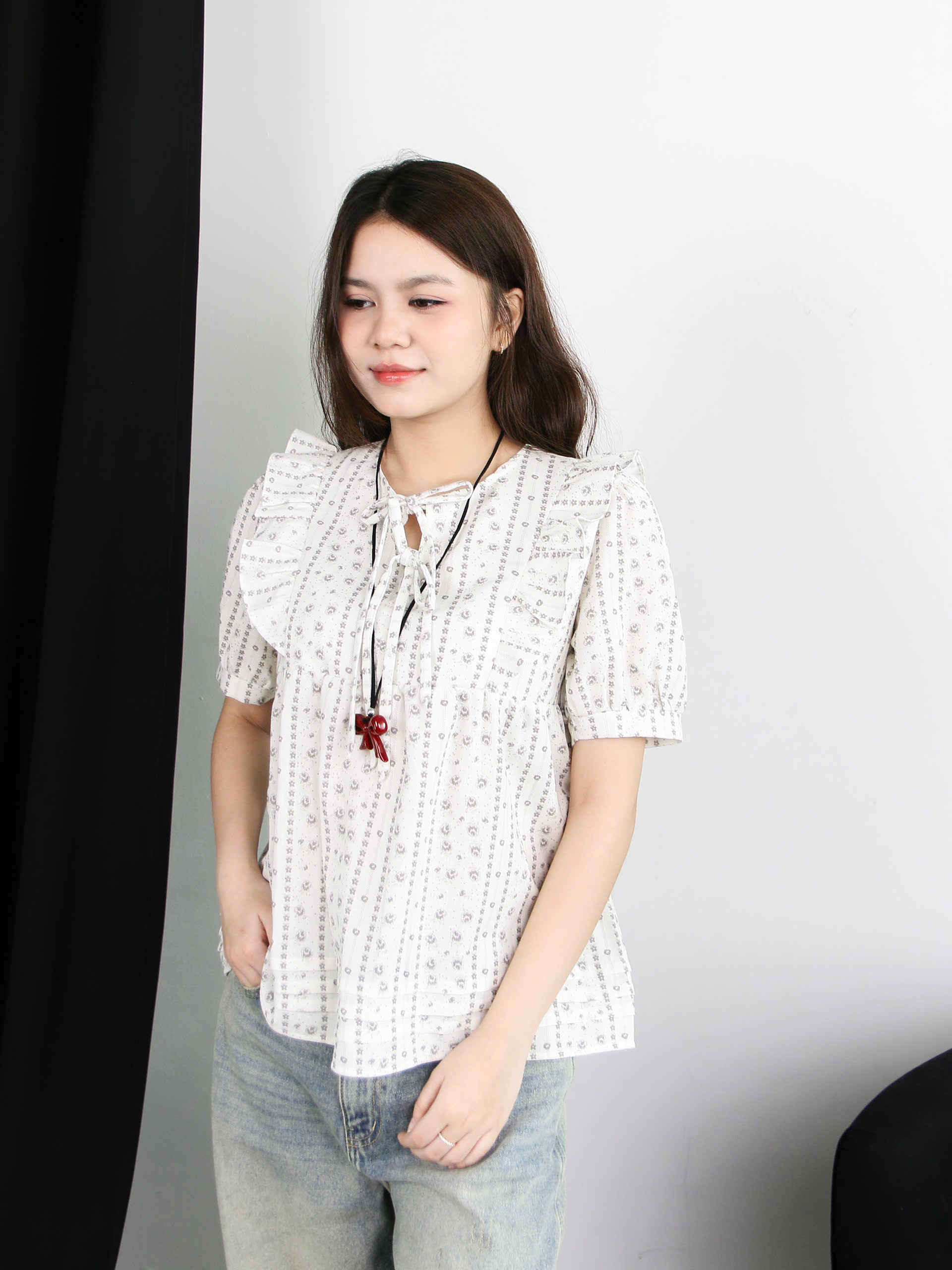 A27882 - A babydoll 2 nơ