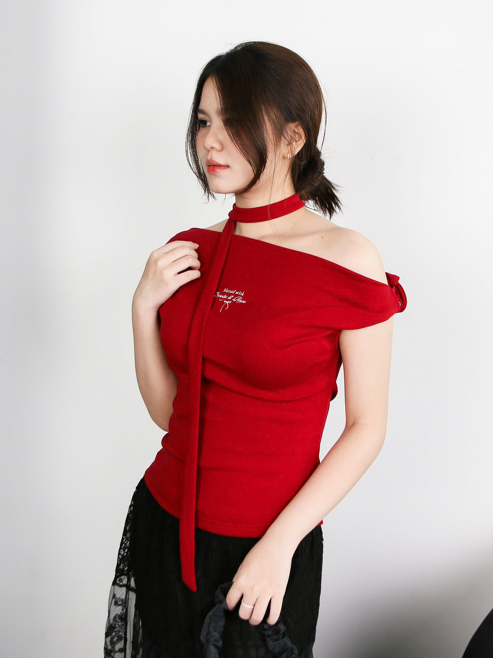 A27859 - Áo trễ vai kèm dây rời