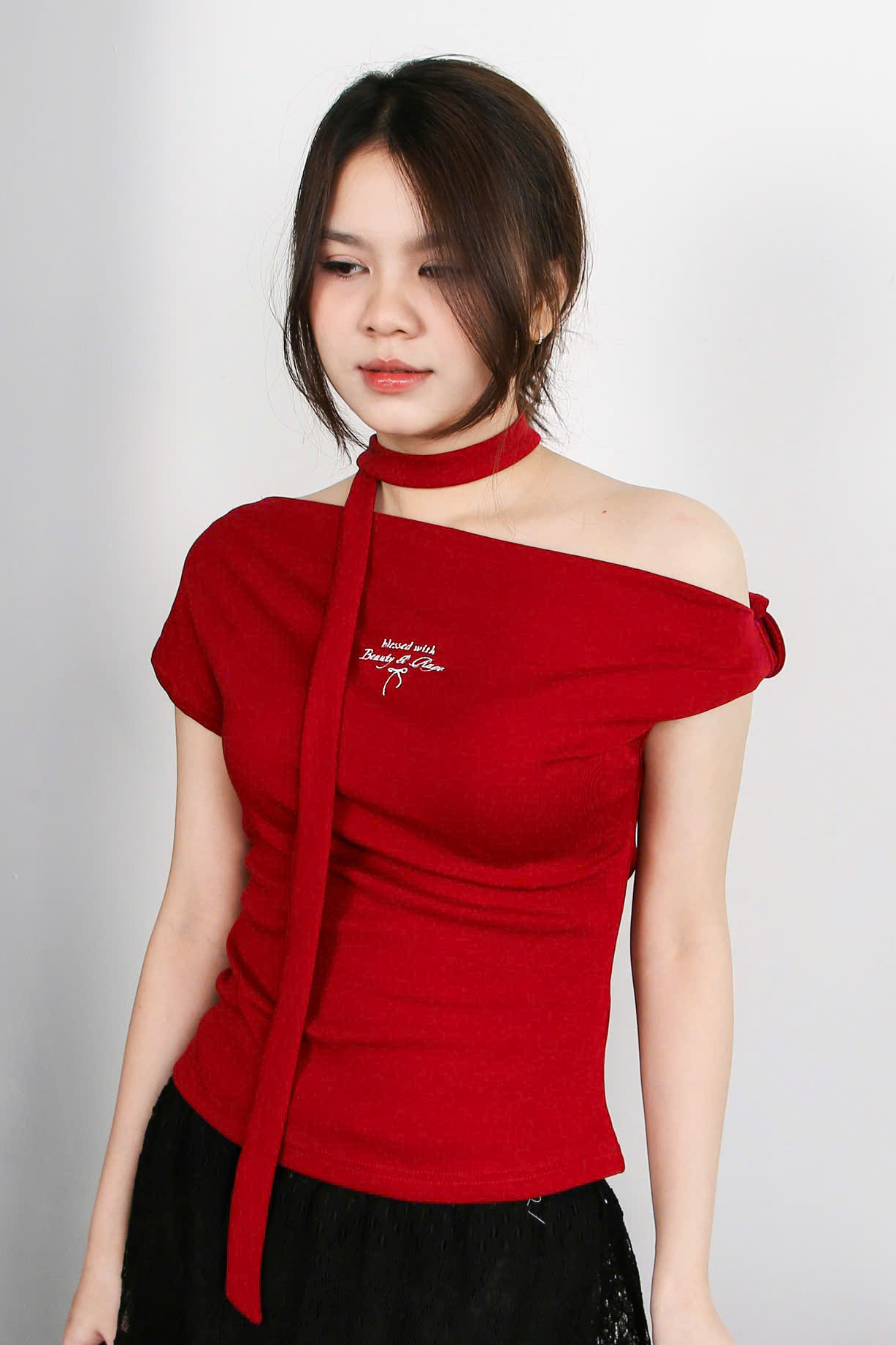 A27859 - Áo trễ vai kèm dây rời