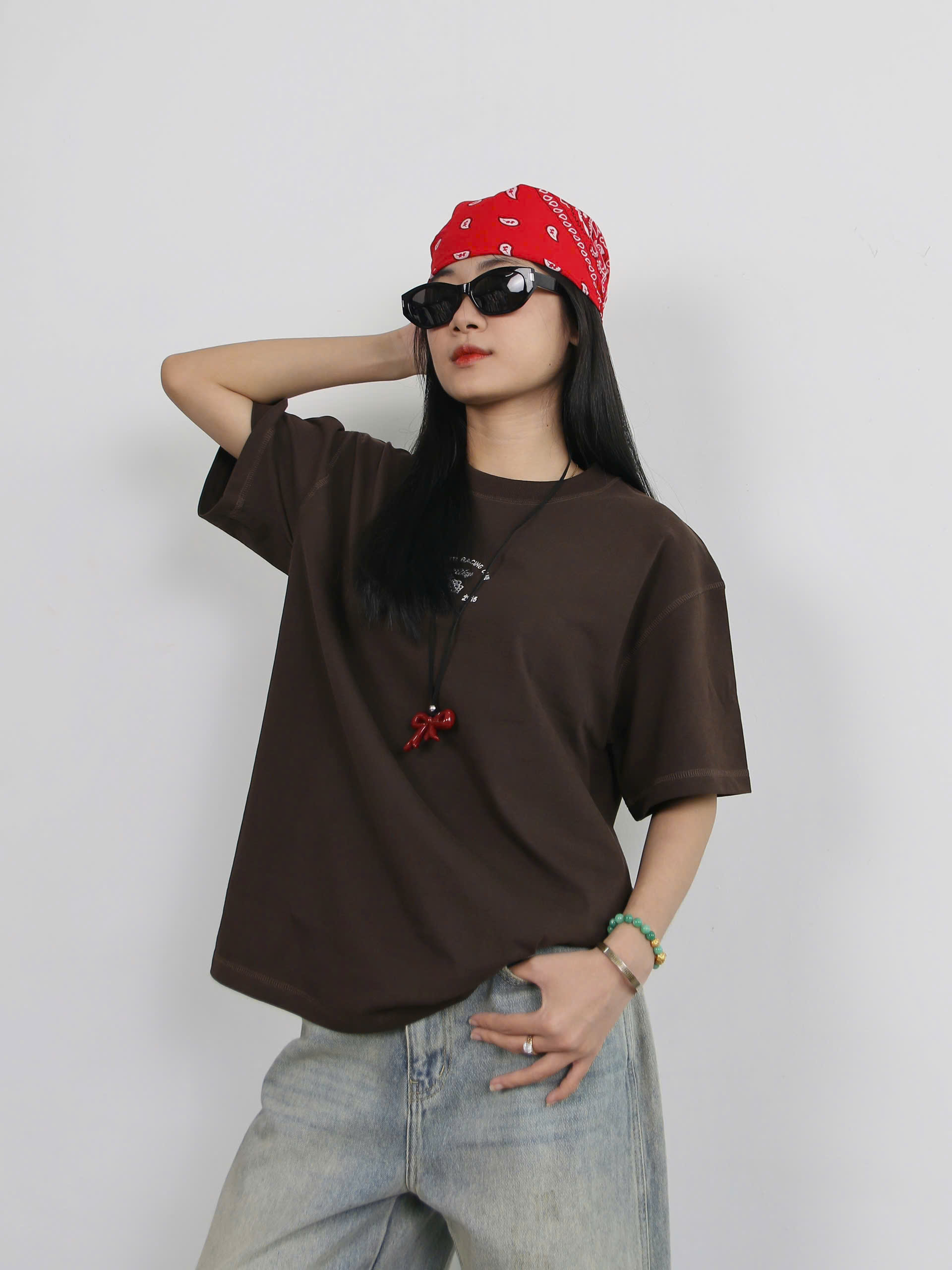 A28116 - A thun TN phối cổ in thêu Tur