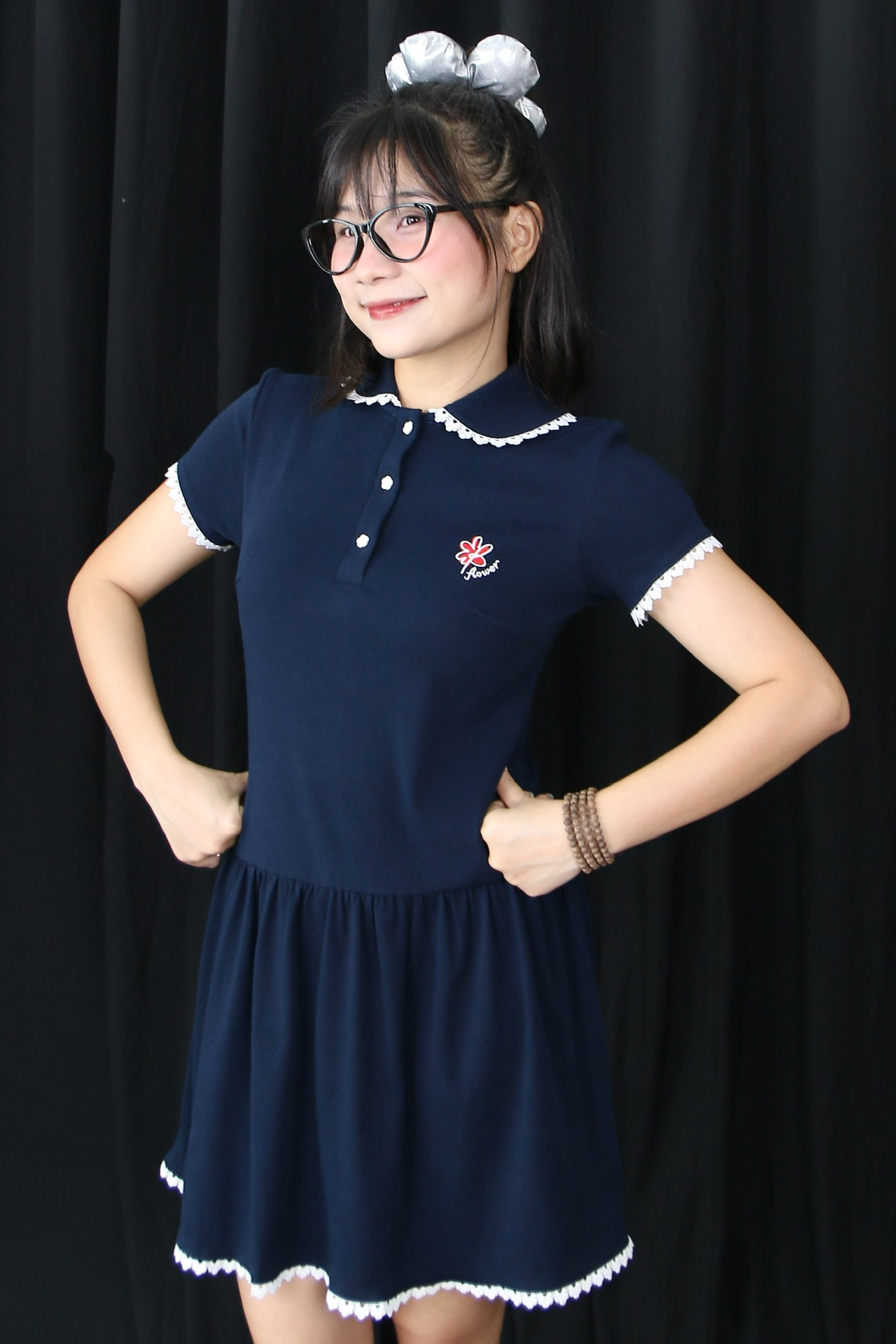 D6052 - 	D thun thêu hoa