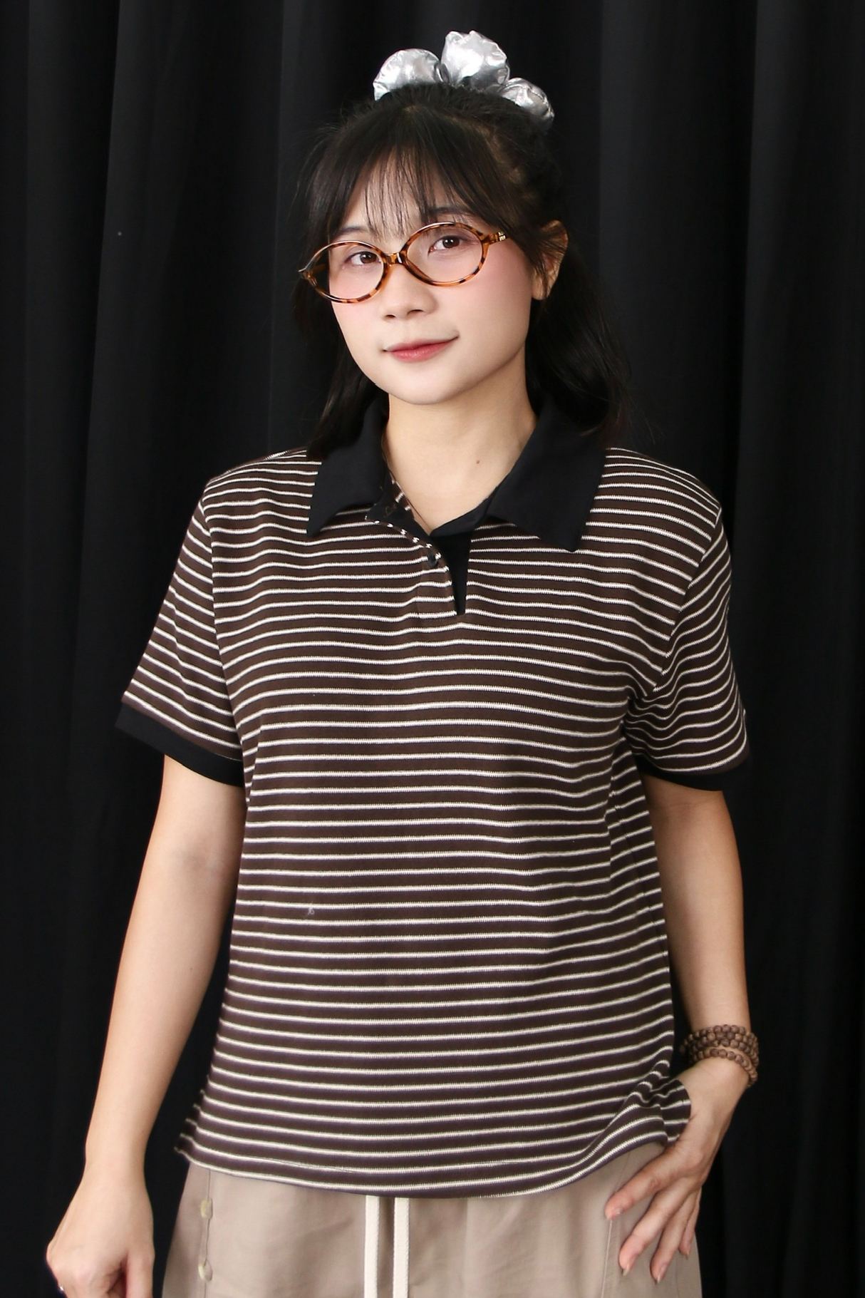 A28170 - A PL sọc phối cổ&tay