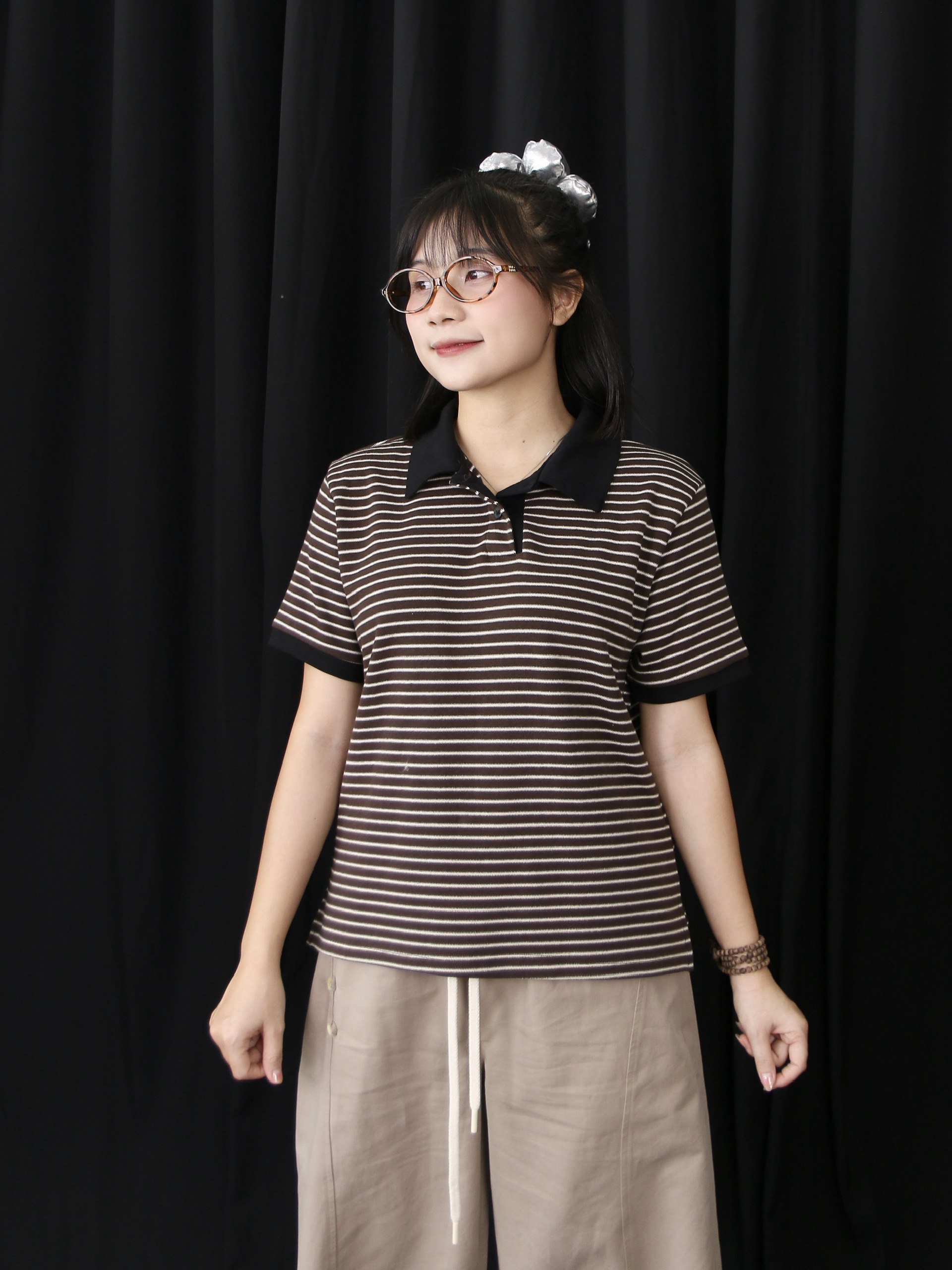 A28170 - A PL sọc phối cổ&tay