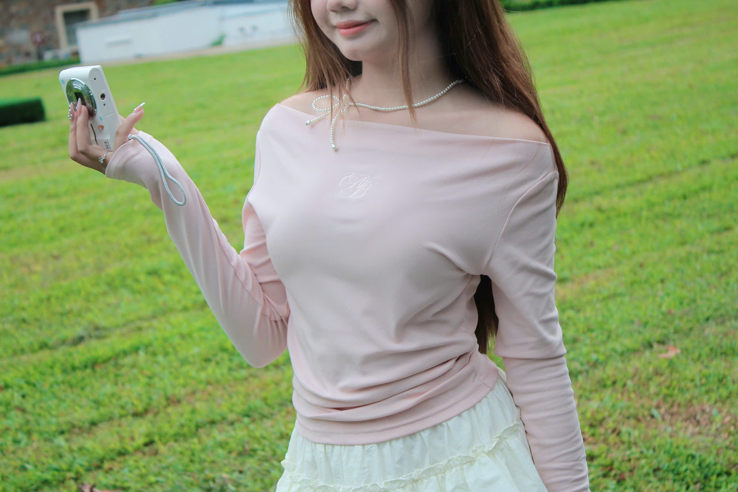A28114 - A thun bẹt vai TD thêu NB