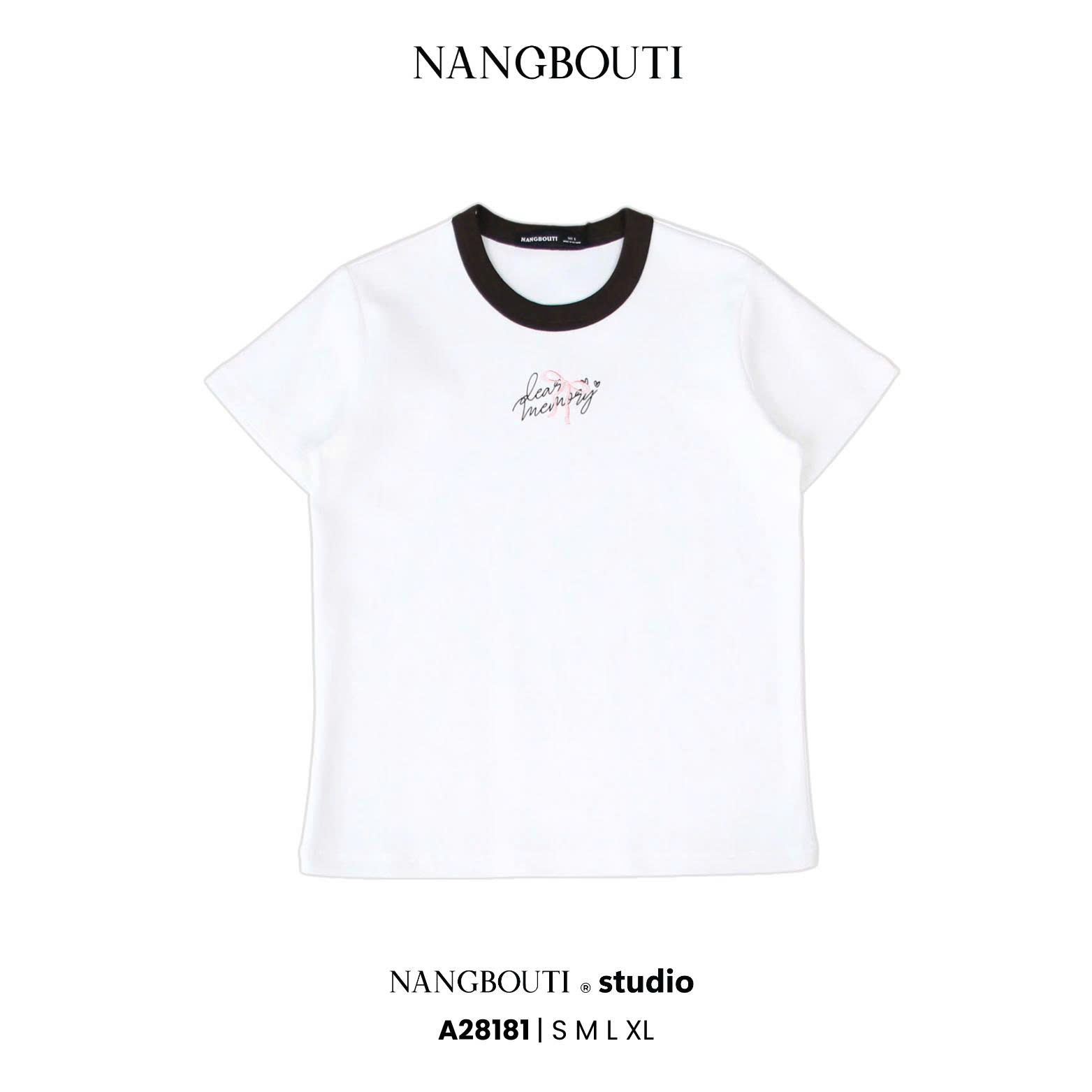 A28181 - A thun babytee in thêu Dear