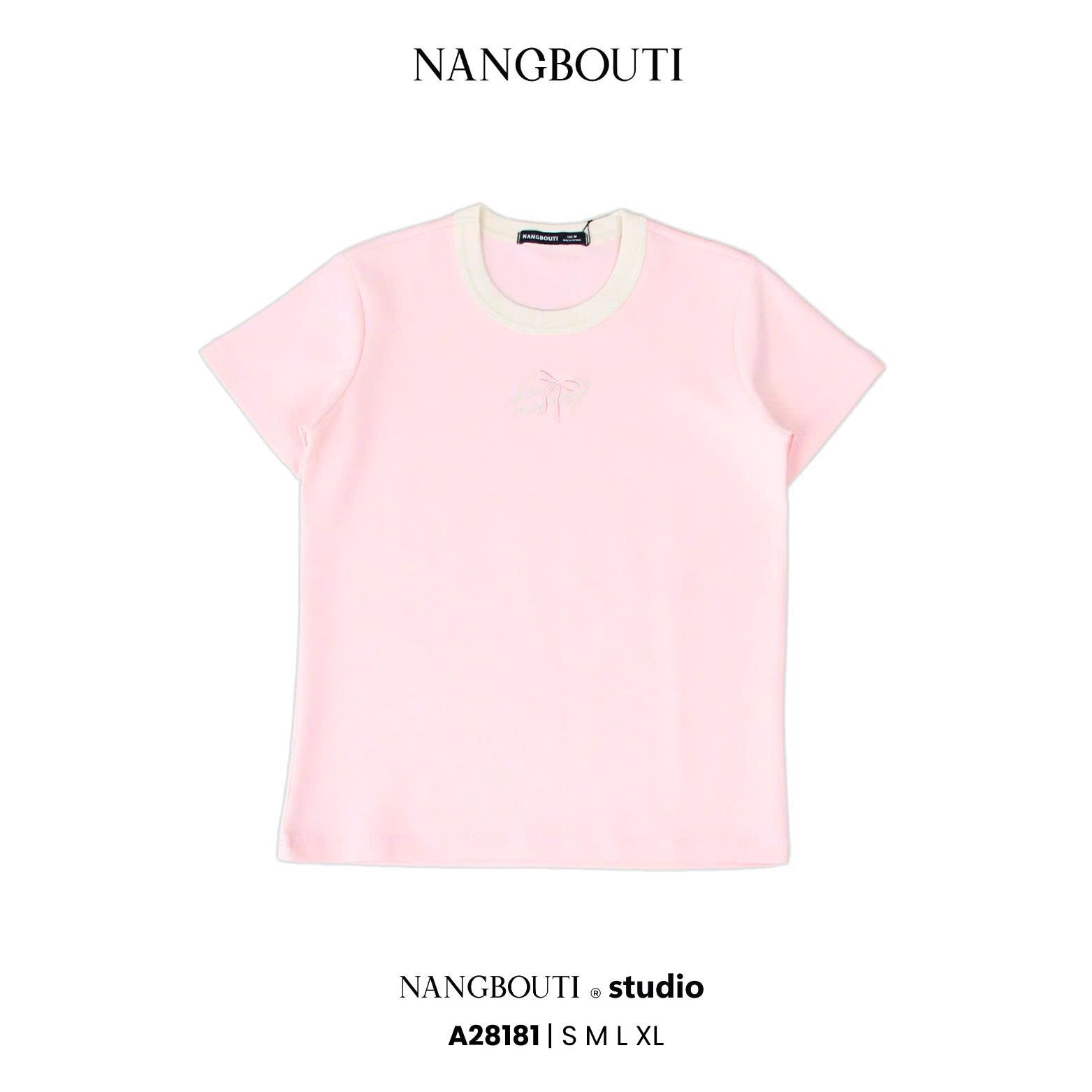 A28181 - A thun babytee in thêu Dear