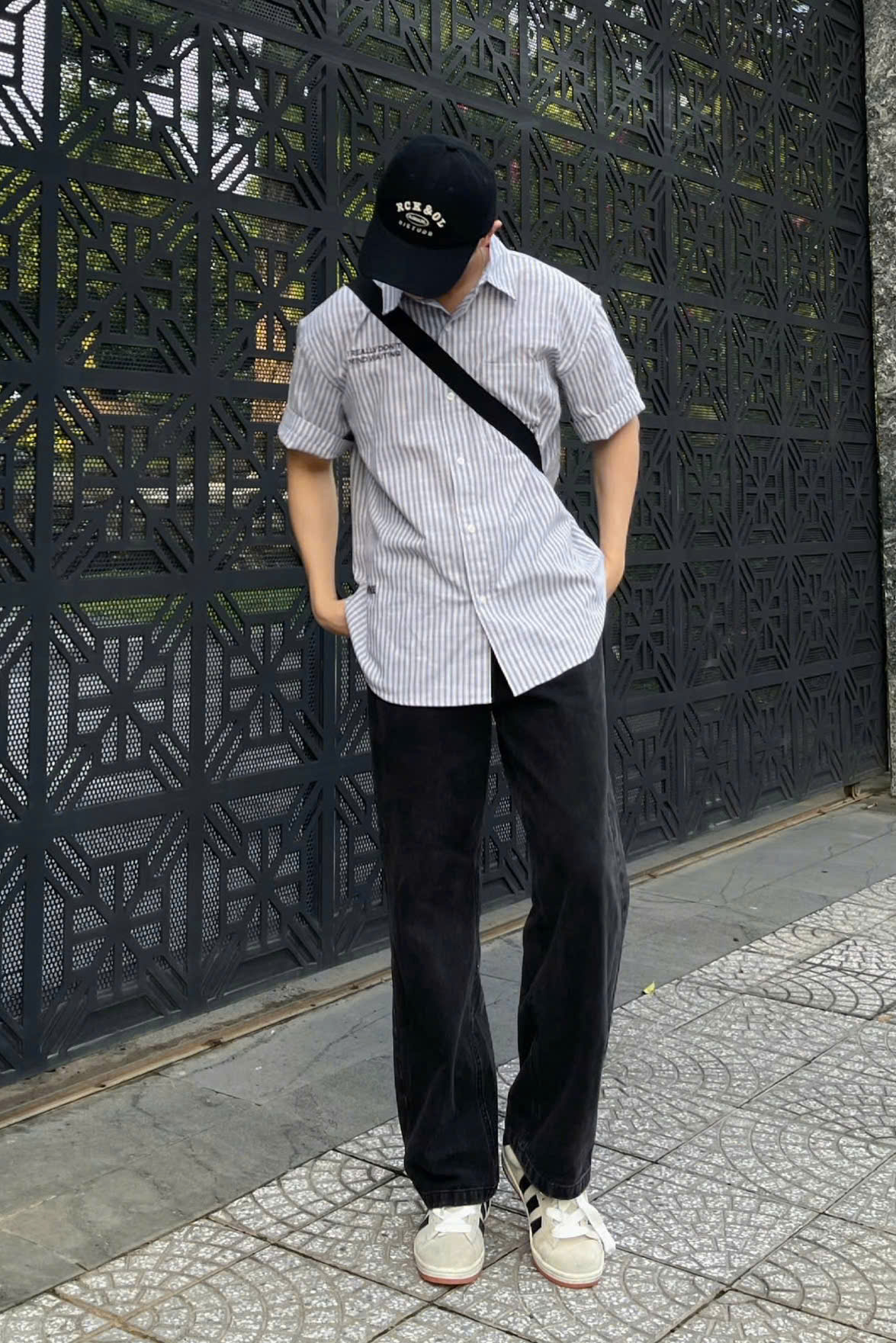 A28180 - A smi nam sọc TN 1 túi thêu I really