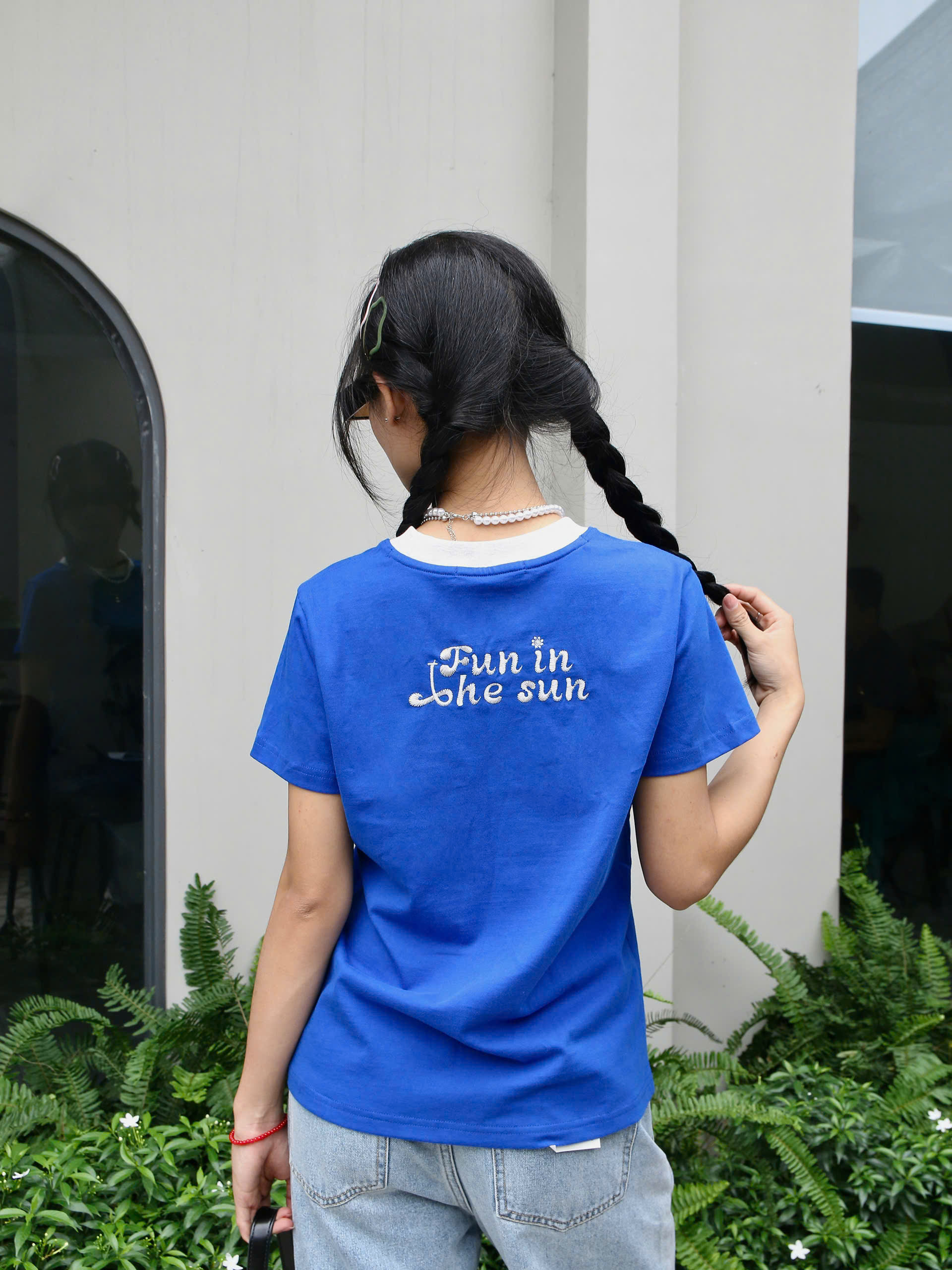 A27858 - A thun form gọn thêu The sun