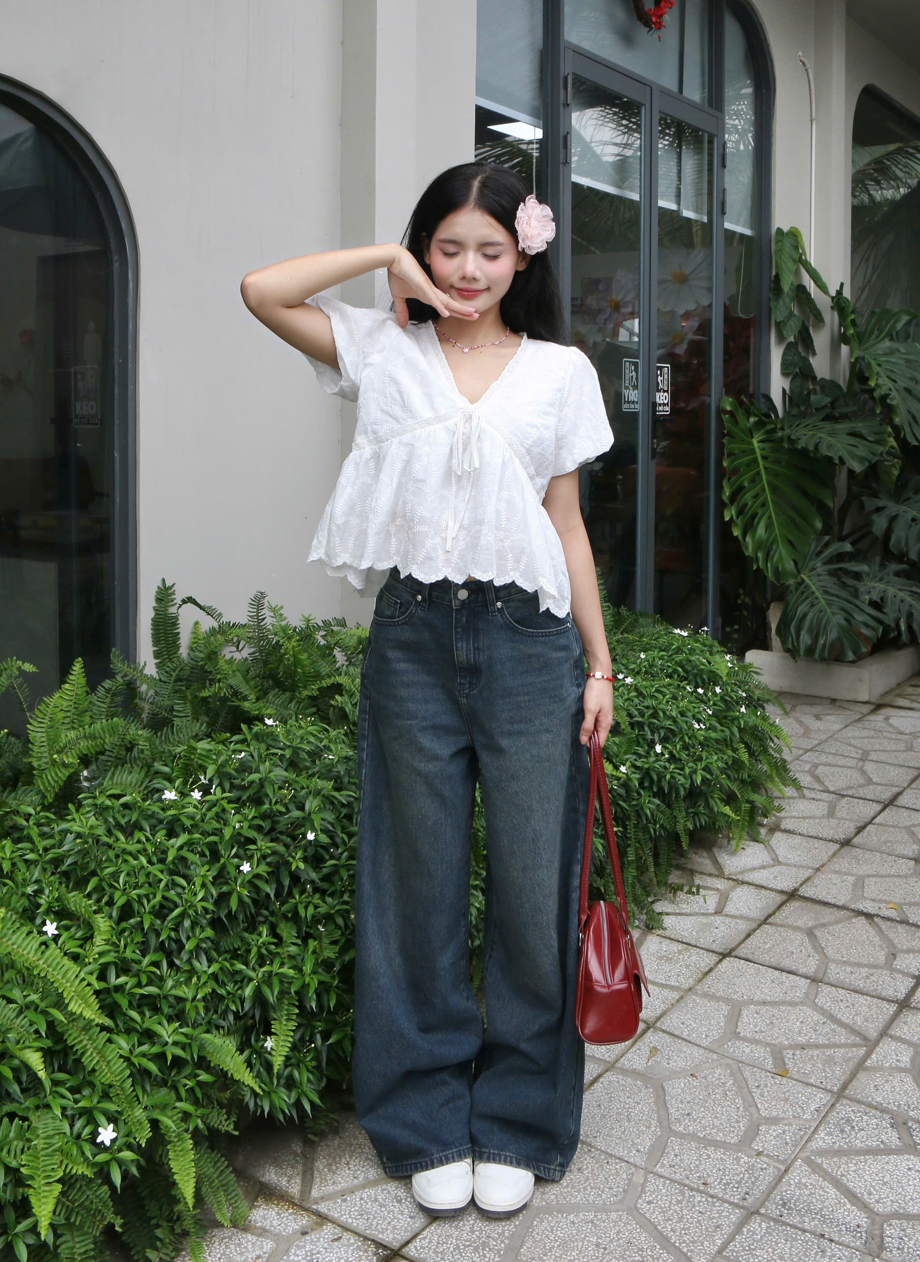 Q8525 - Q culottes J wash râu mèo