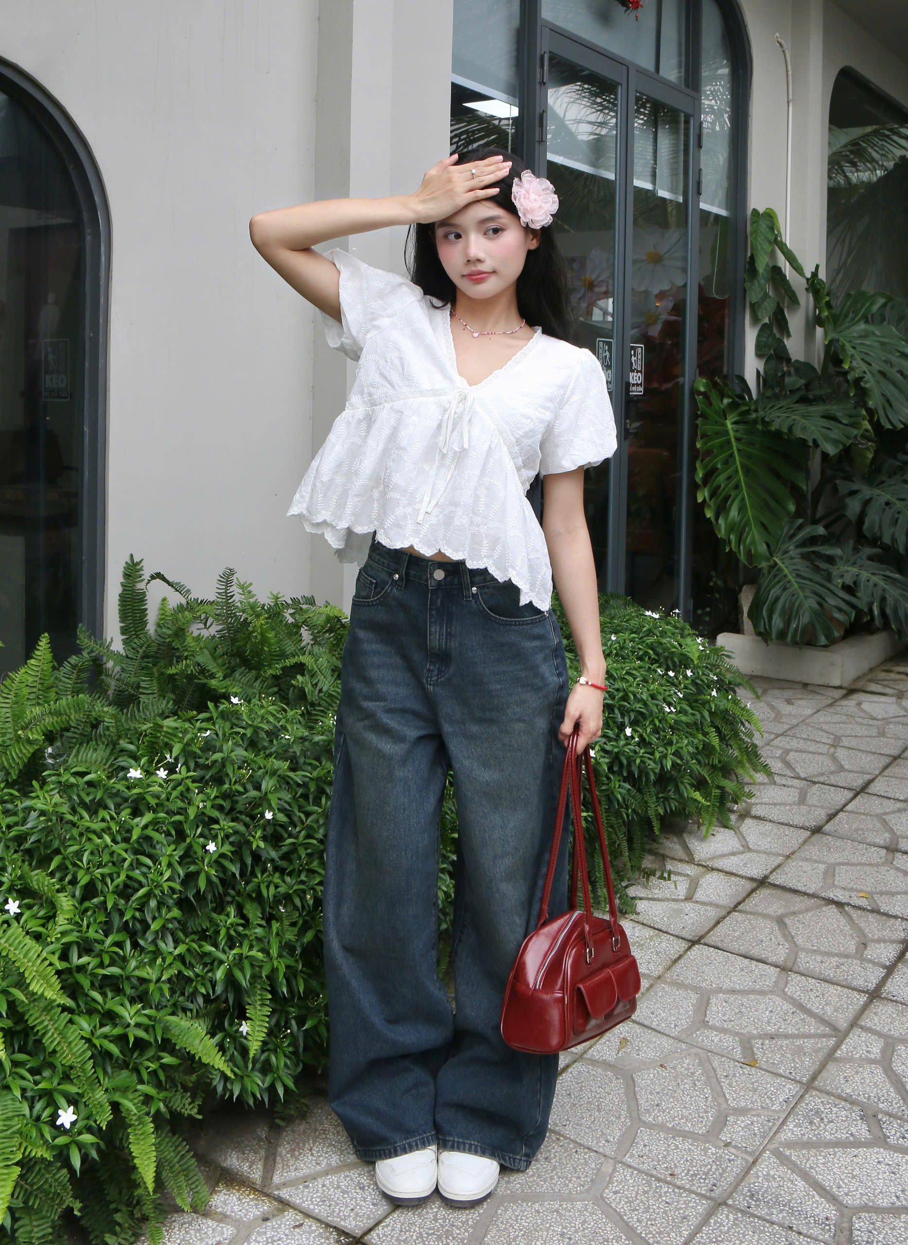 Q8525 - Q culottes J wash râu mèo