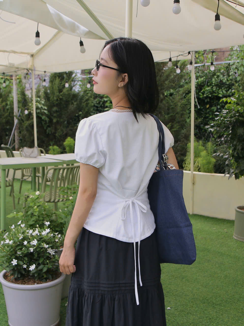 A27958 - A kiểu linen phối ren