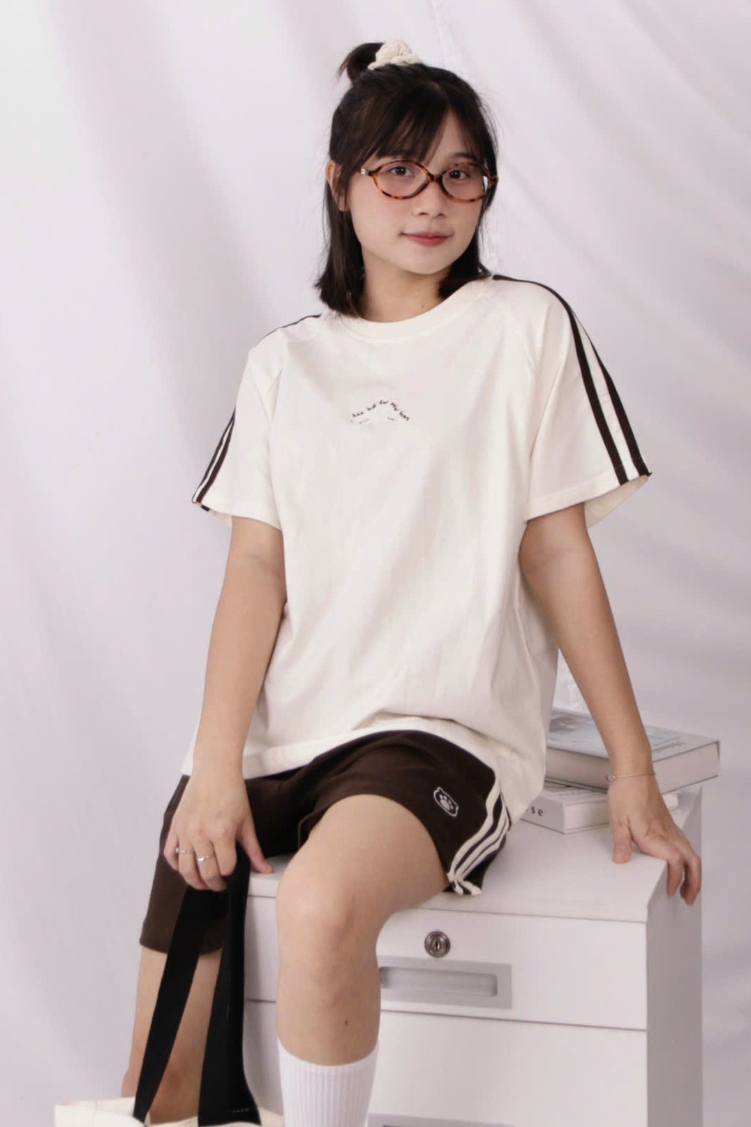 SE1431 - SE 2 món thun thêu gấu kèm quần