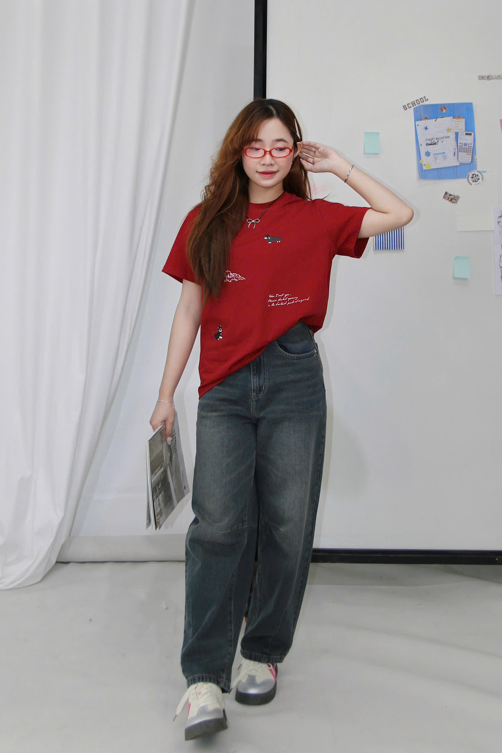 Q8579 - Q J baggy xếp li ngang dọc