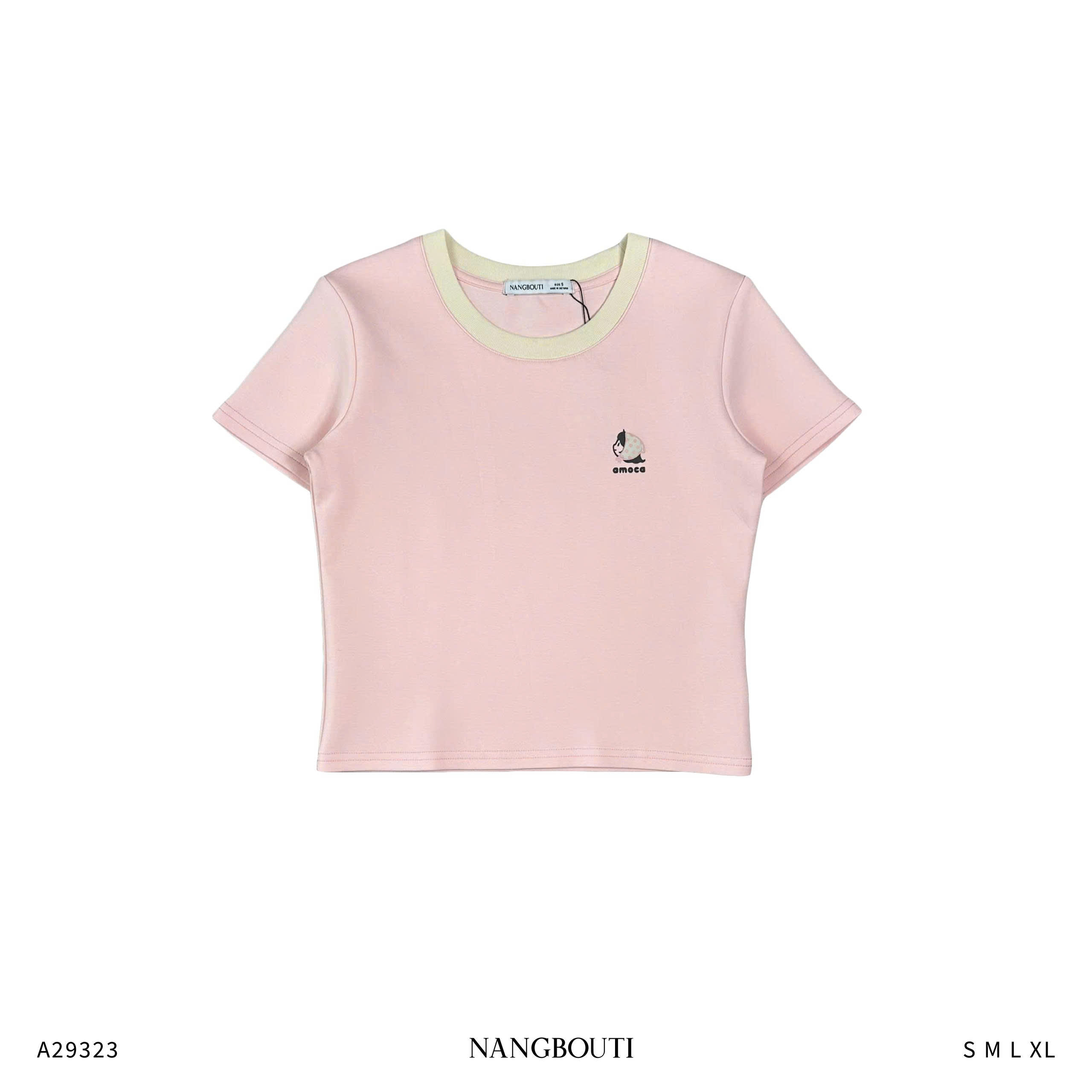 A29323-  A thun crop ôm in Amoca