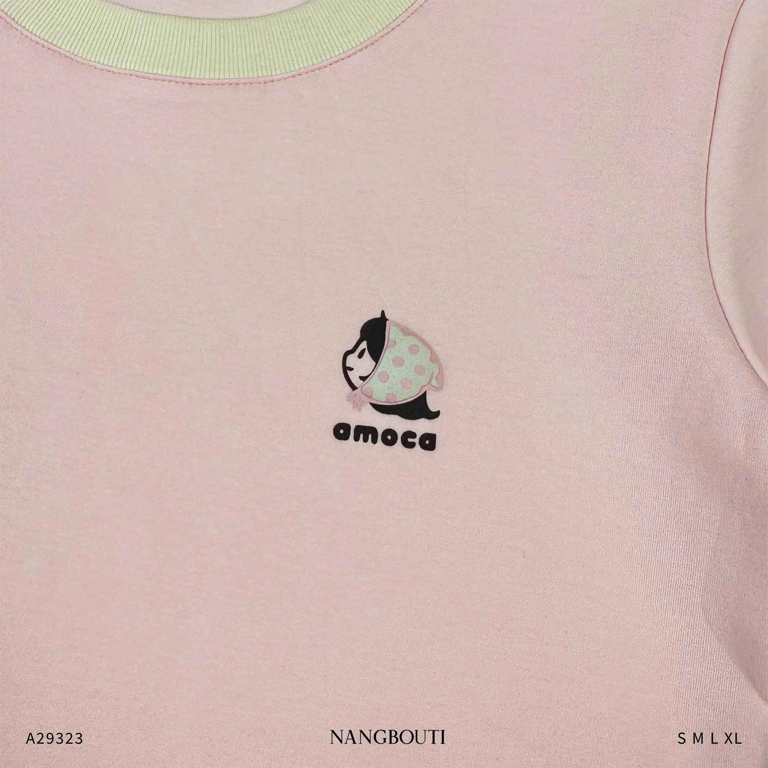 A29323-  A thun crop ôm in Amoca