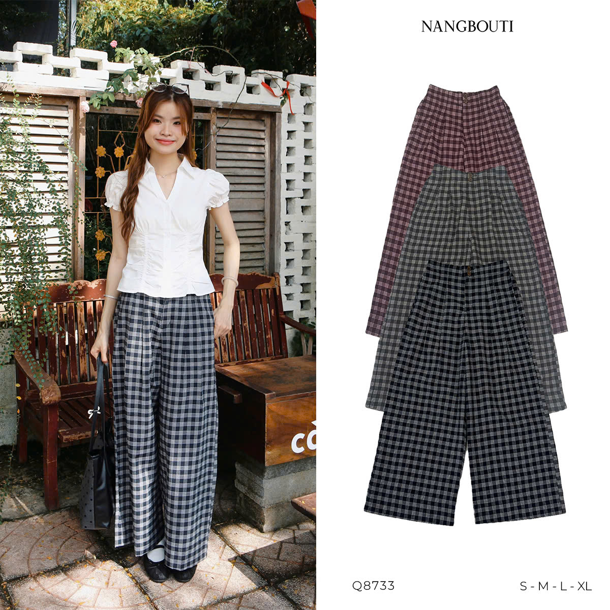 Q8733 - Q lưng thun sau 2 nút