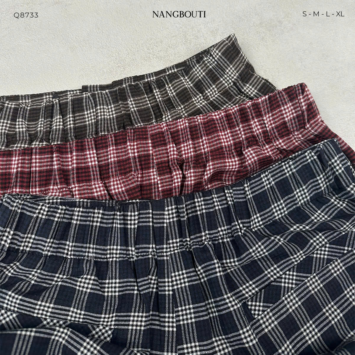 Q8733 - Q lưng thun sau 2 nút