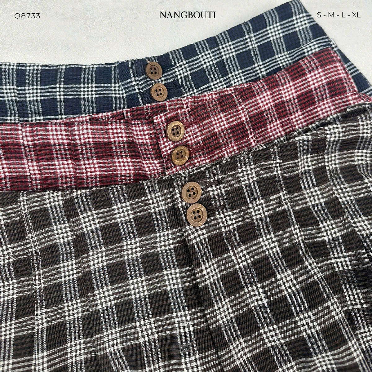 Q8733 - Q lưng thun sau 2 nút