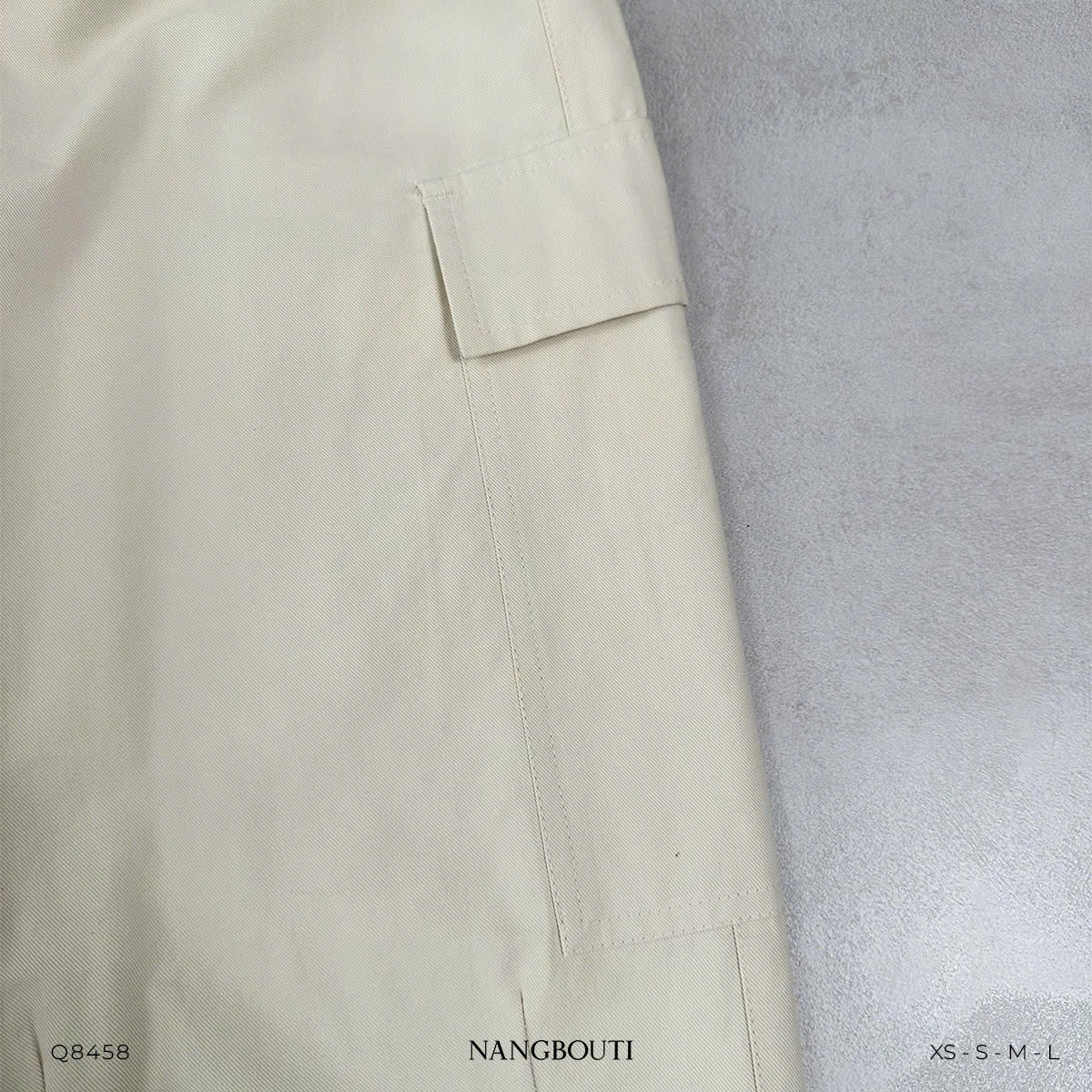 Q8458 - Q kaki cargo túi hộp