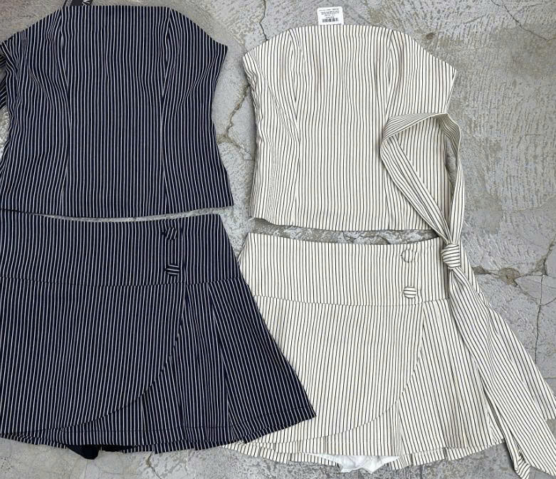 SE2010 - SE 3 món áo cúp ngực kèm dây rời kèm váy ngắn