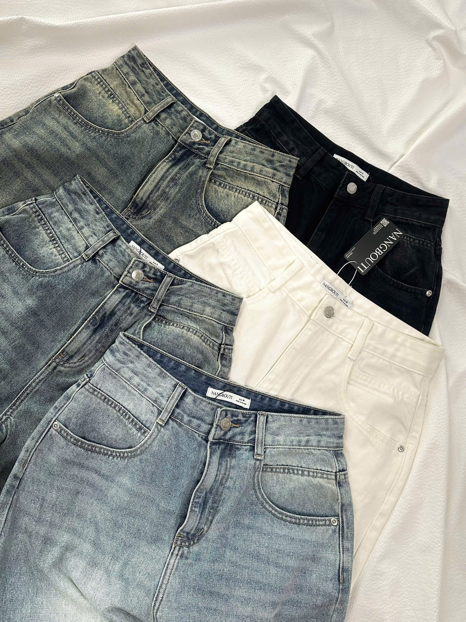 Q9771 - Q Culottes Jeans túi bầu rã túi