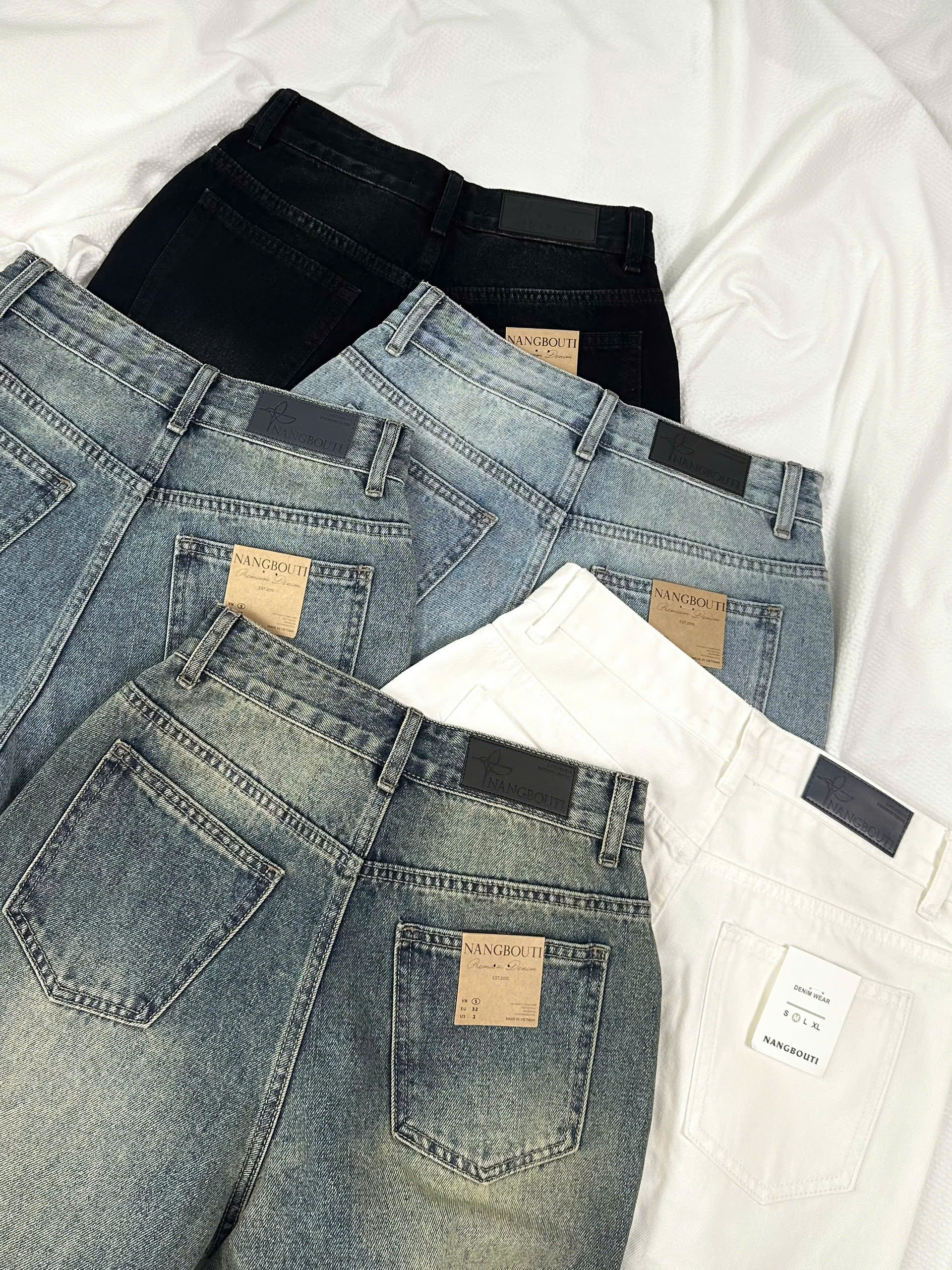 Q9771 - Q Culottes Jeans túi bầu rã túi