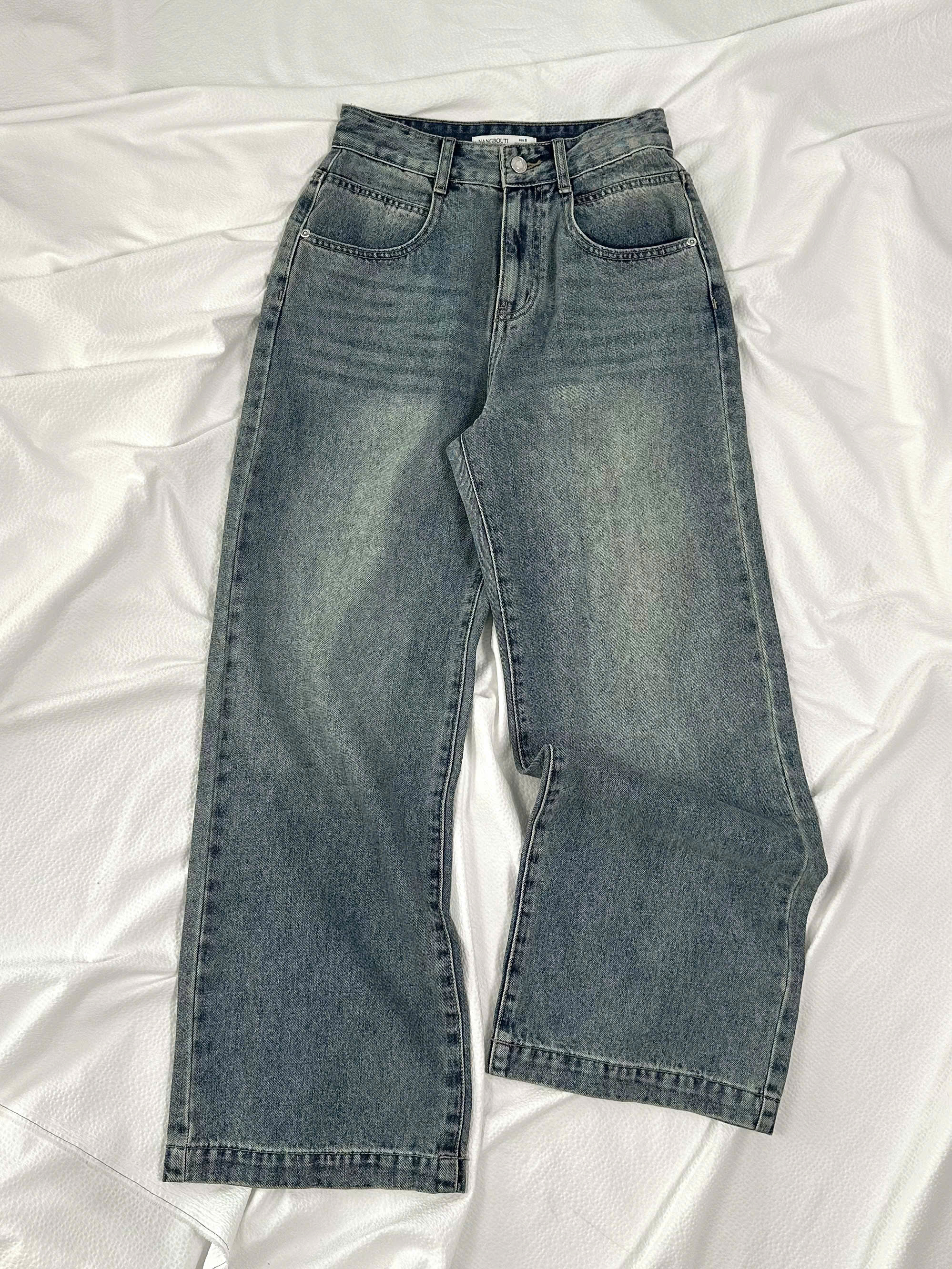 Q9771 - Q Culottes Jeans túi bầu rã túi