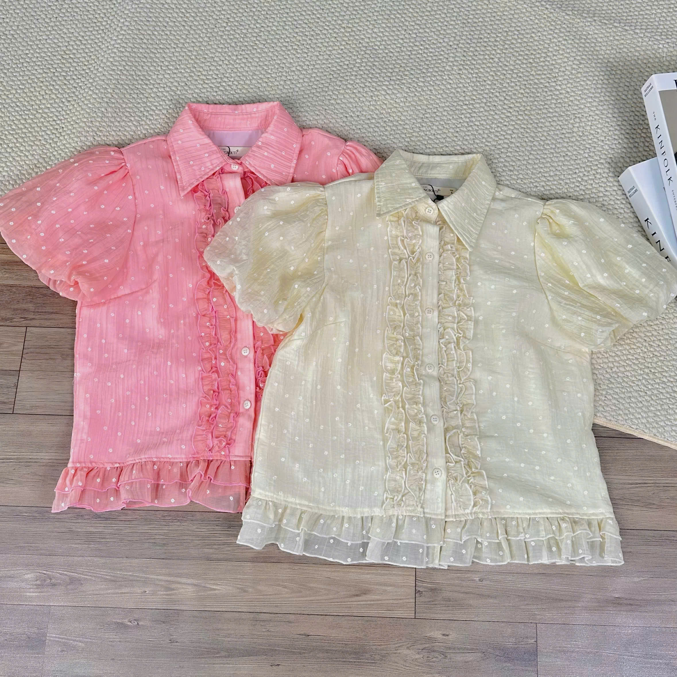 A29528 - A kiểu dún bèo thân trước tay búp