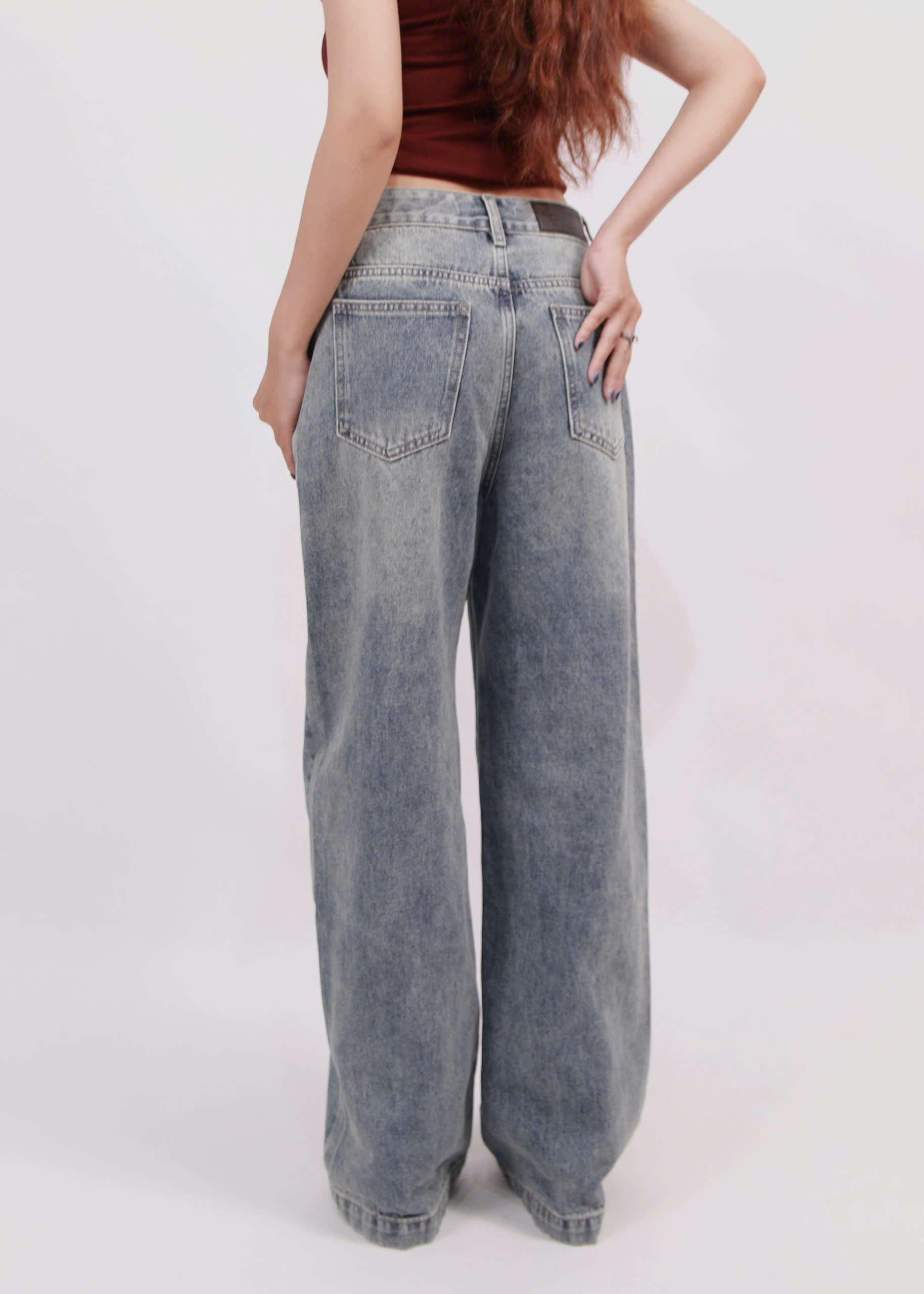 Q9835 - Q Culottes J túi bầu rã đáp túi lai to