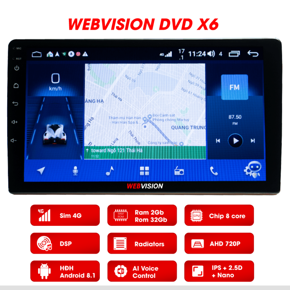 Màn Hình Android Webvision X6