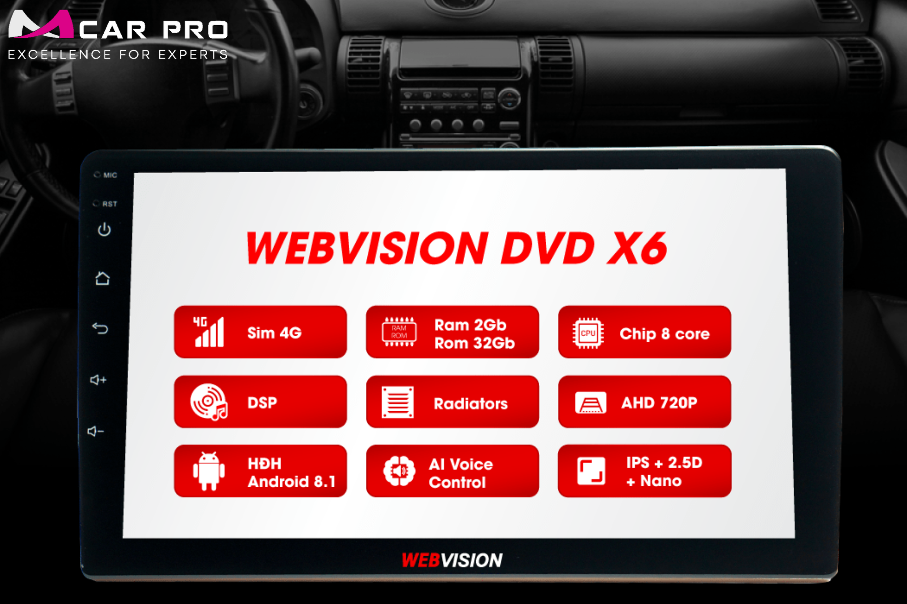 Màn Hình Android Webvision X6