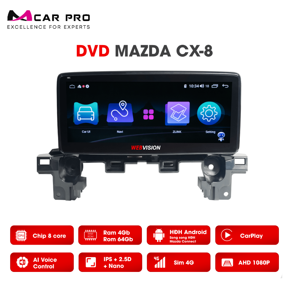 Màn hình Android Webvision Mazda CX8