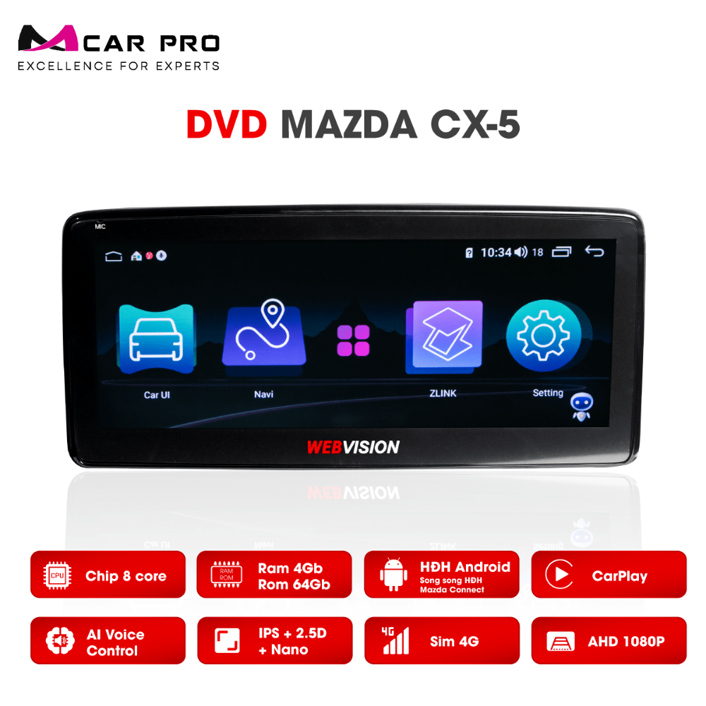 Màn hình Android Webvision Mazda CX5