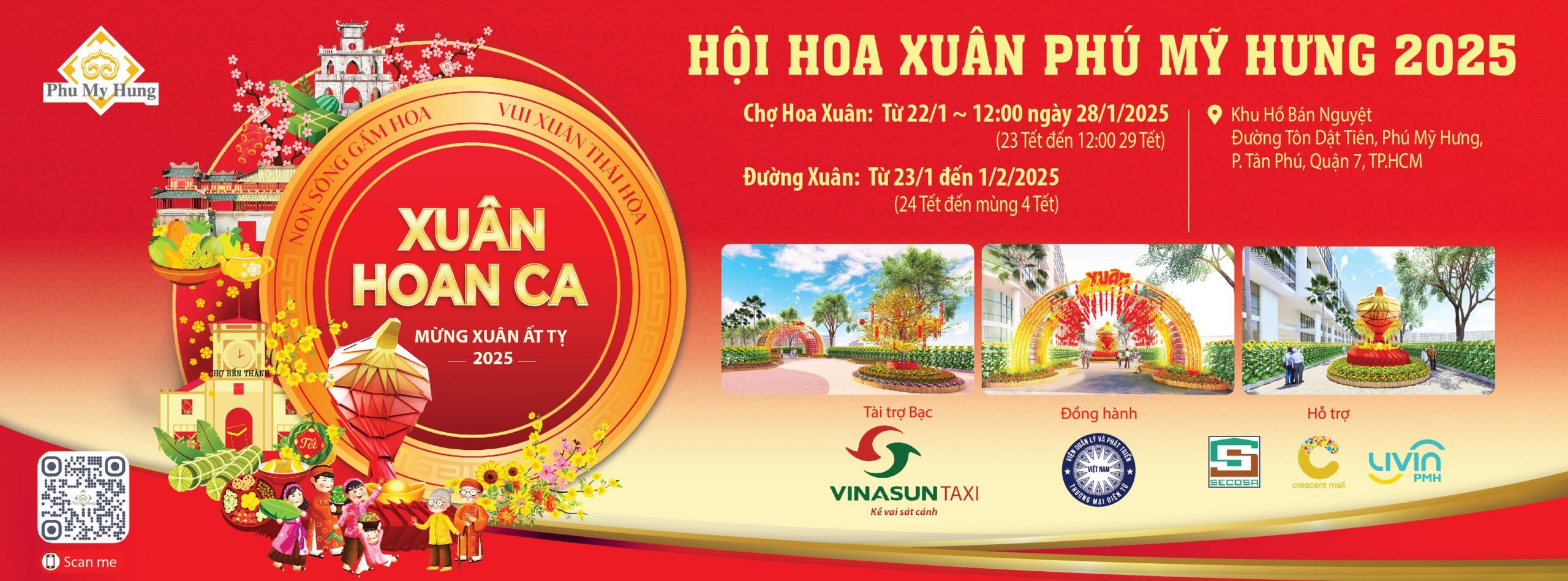 Hội hoa xuân Phú Mỹ Hưng 2025 – Xuân Hoan ca