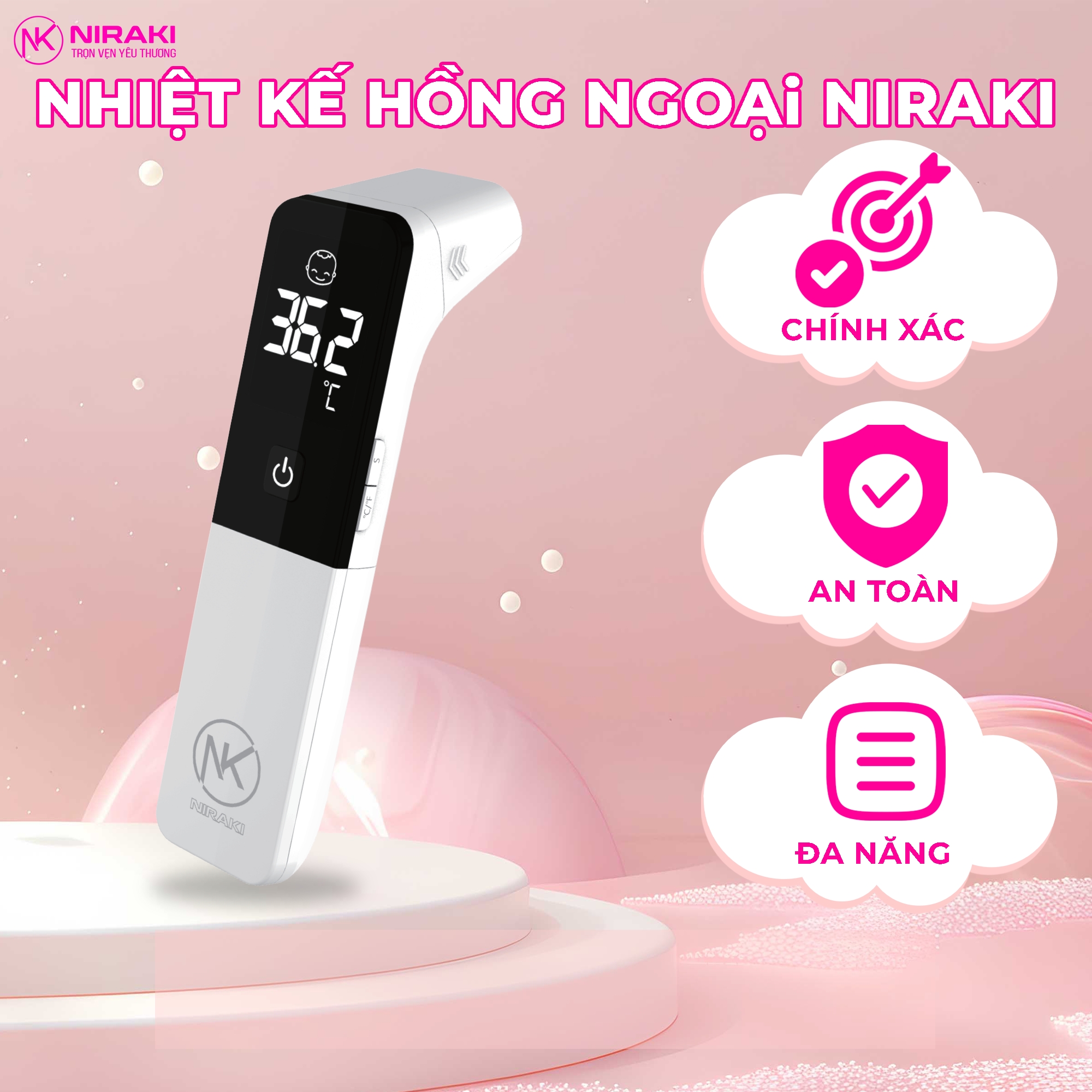 Nhiệt Kế Hồng Ngoại Niraki