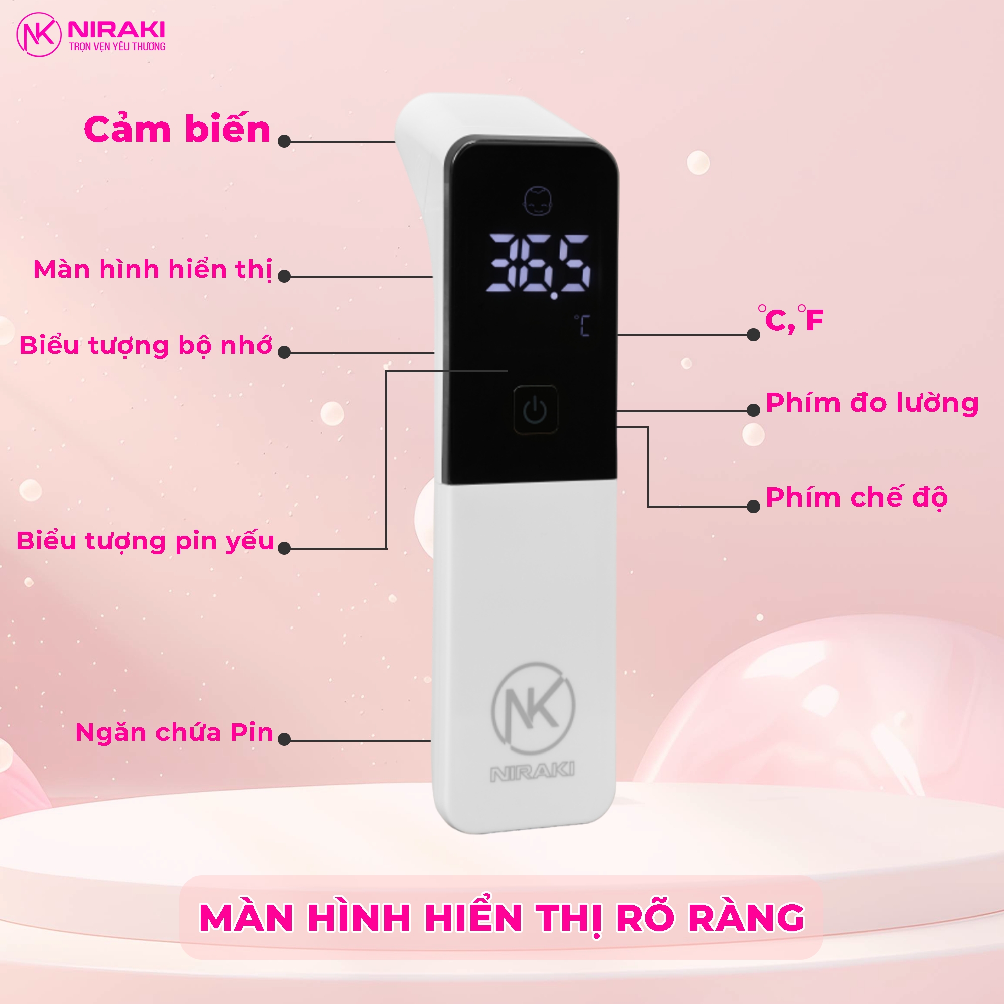 Nhiệt Kế Hồng Ngoại Niraki