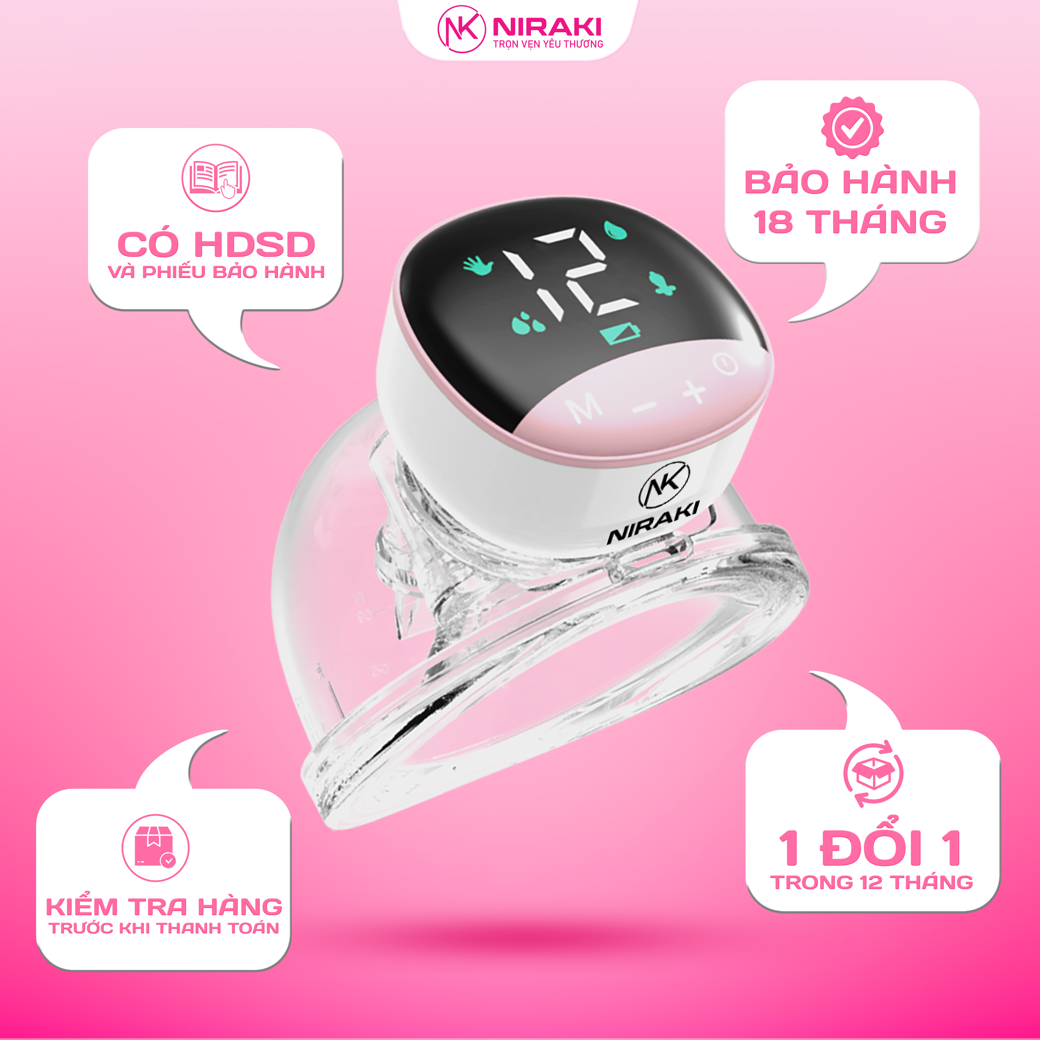 Máy Hút Sữa Đơn Niraki