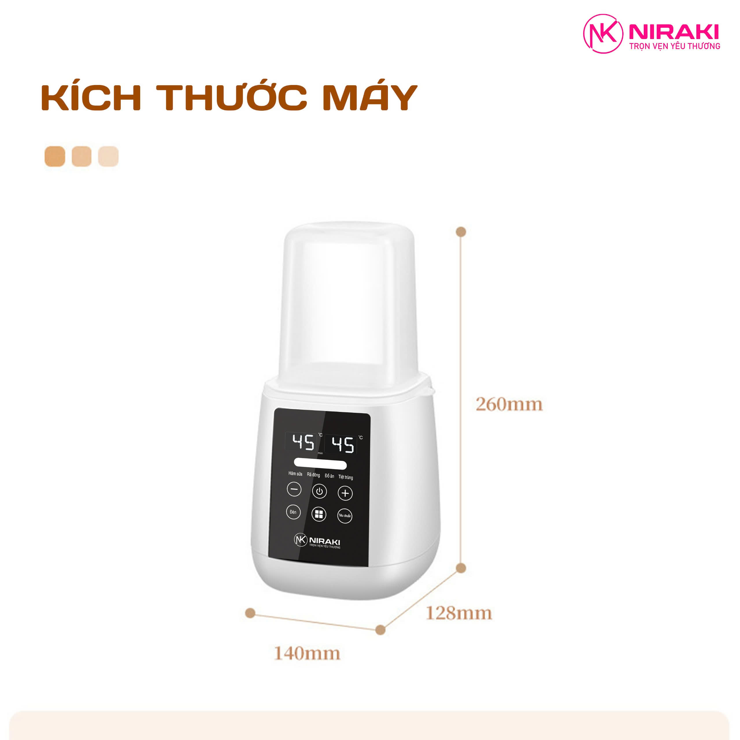 Máy Hâm Sữa Niraki